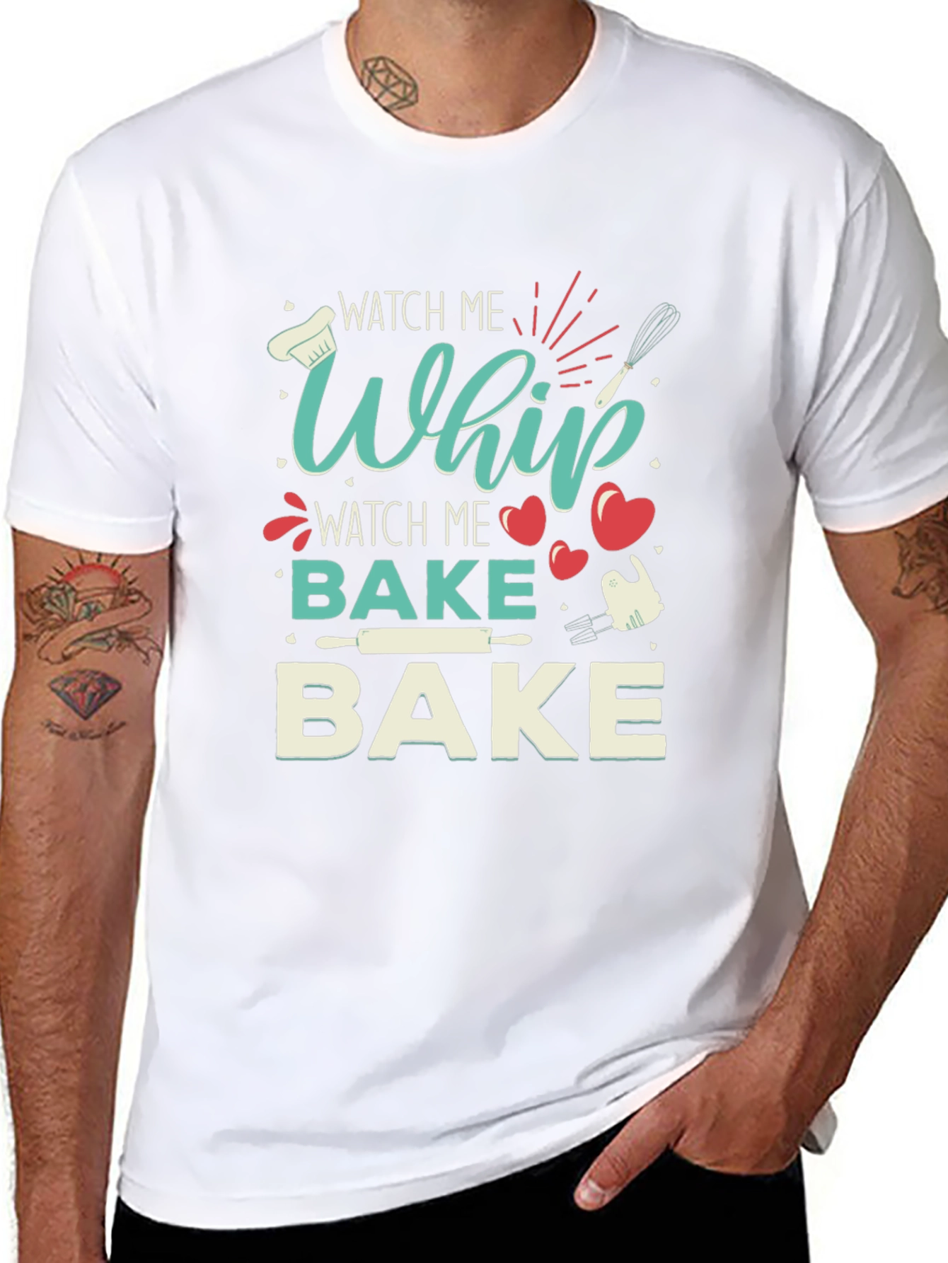 Watch Me Whip Bake Funny T-Shirt