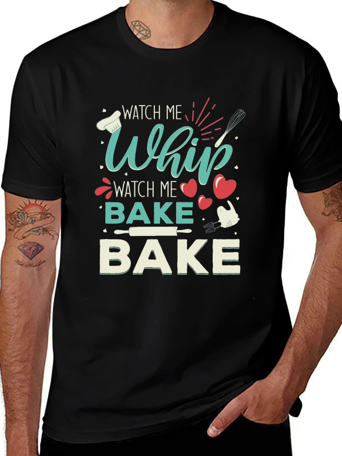 Watch Me Whip Bake Funny T-Shirt