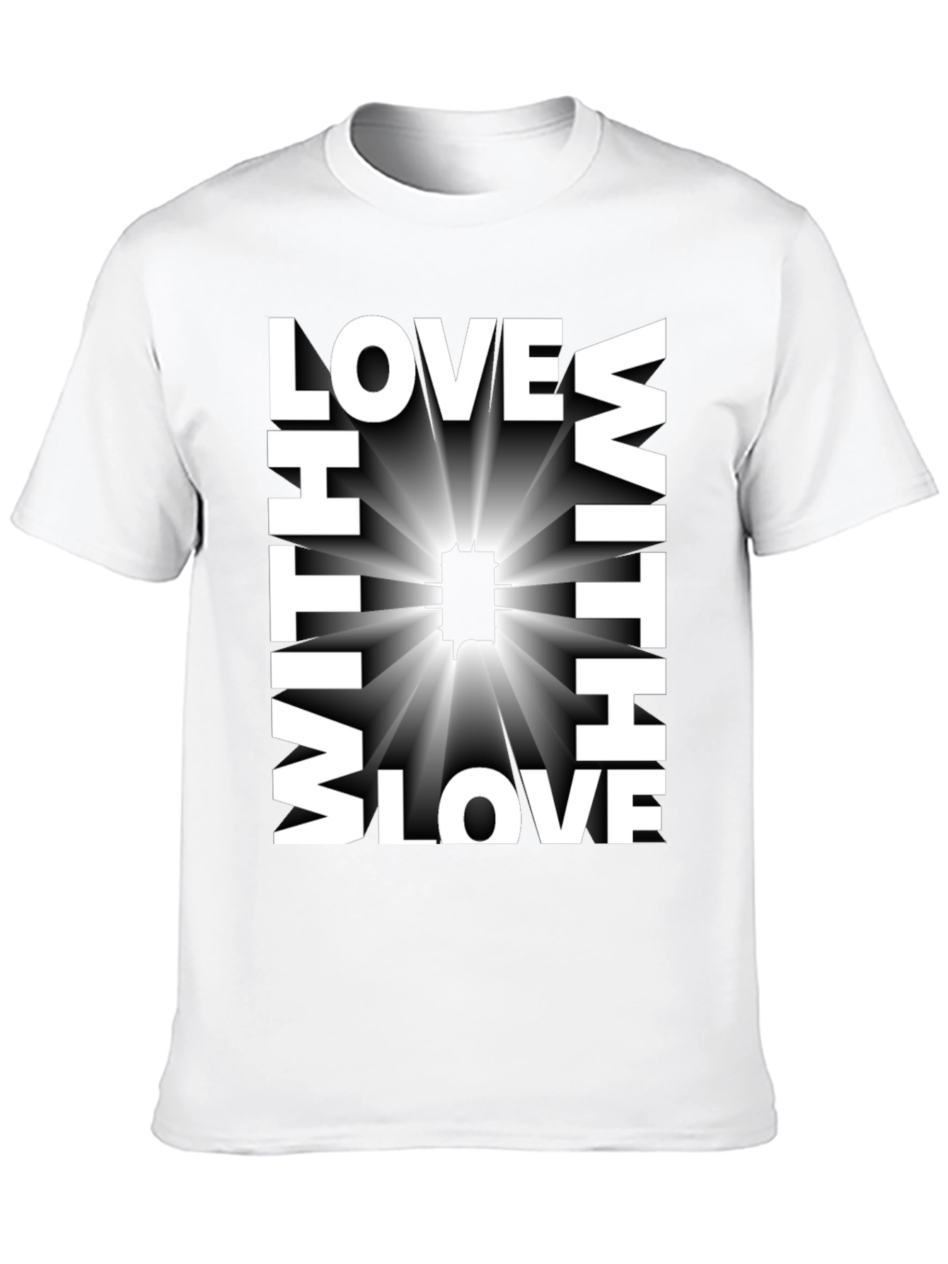 Love With All My Heart Black T-Shirt