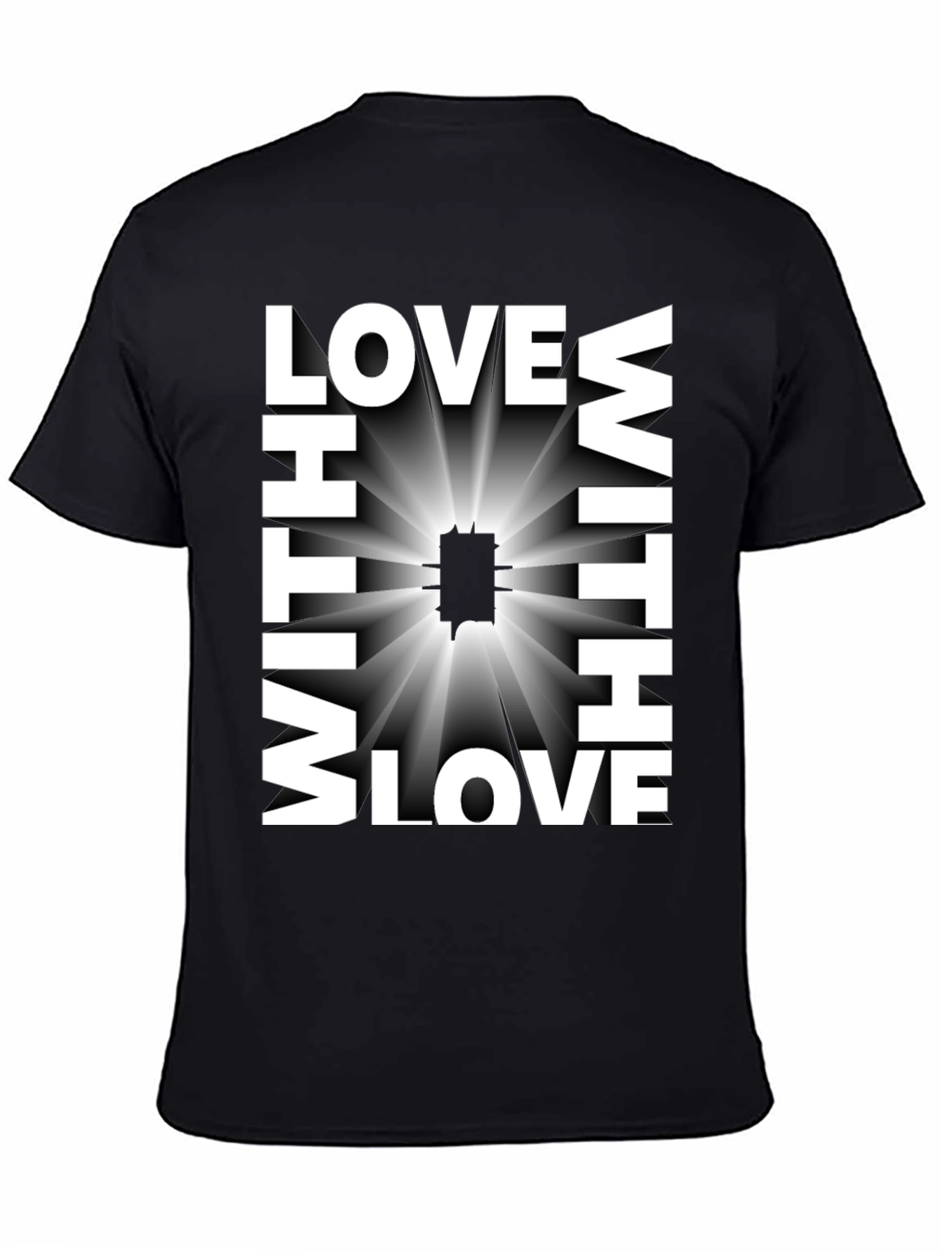Love With All My Heart Black T-Shirt