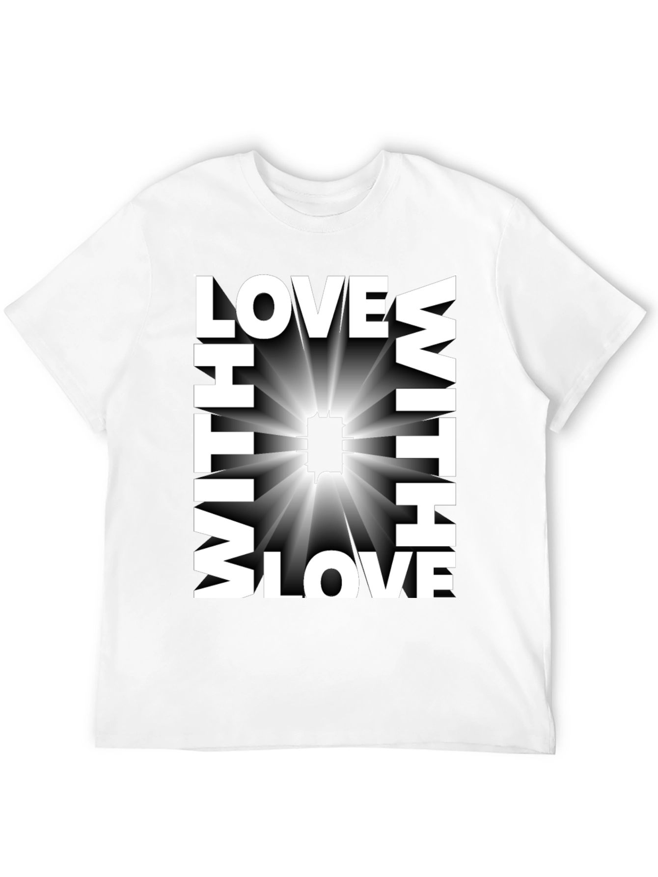 Love With All My Heart Black T-Shirt