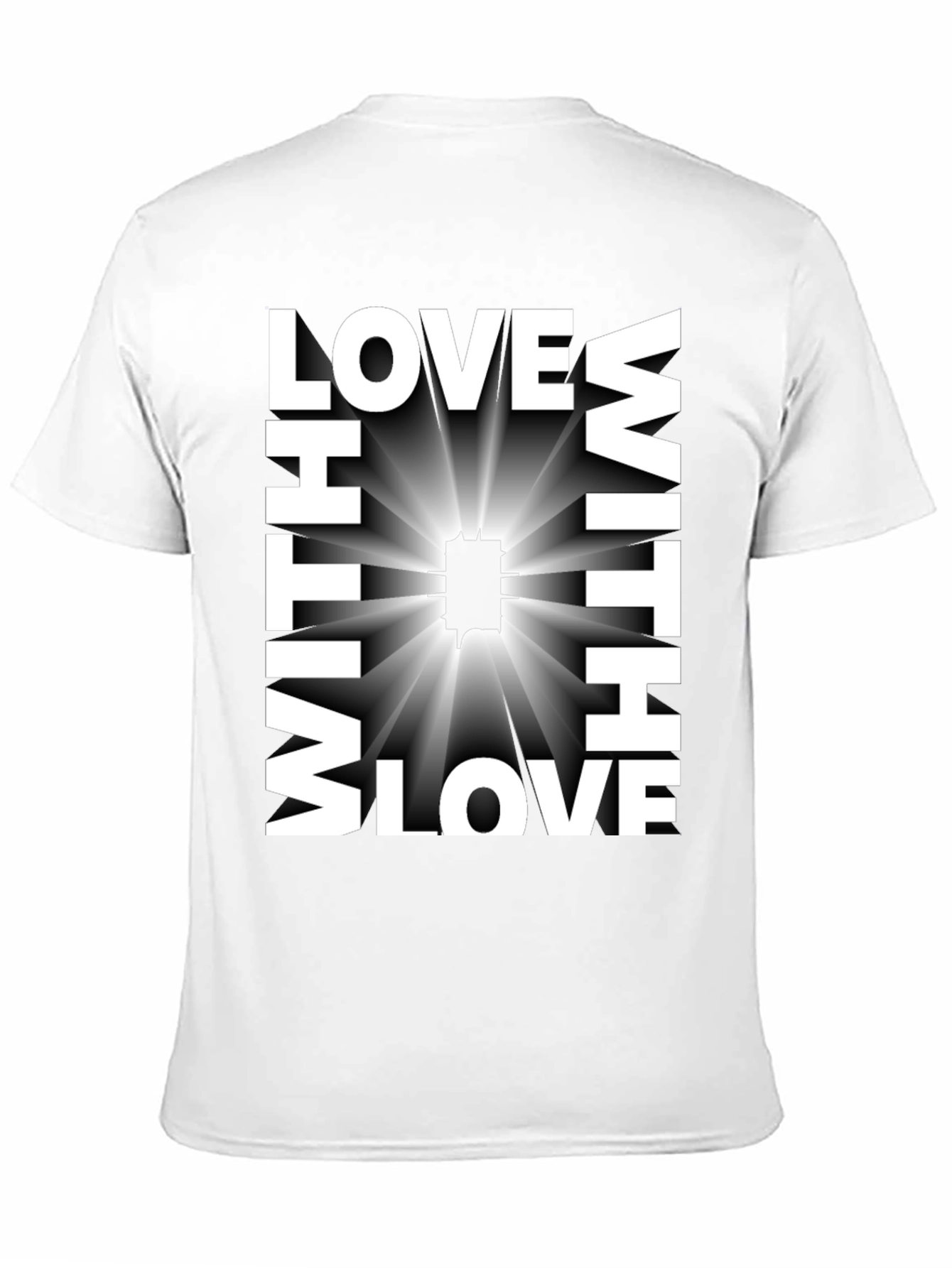 Love With All My Heart Black T-Shirt