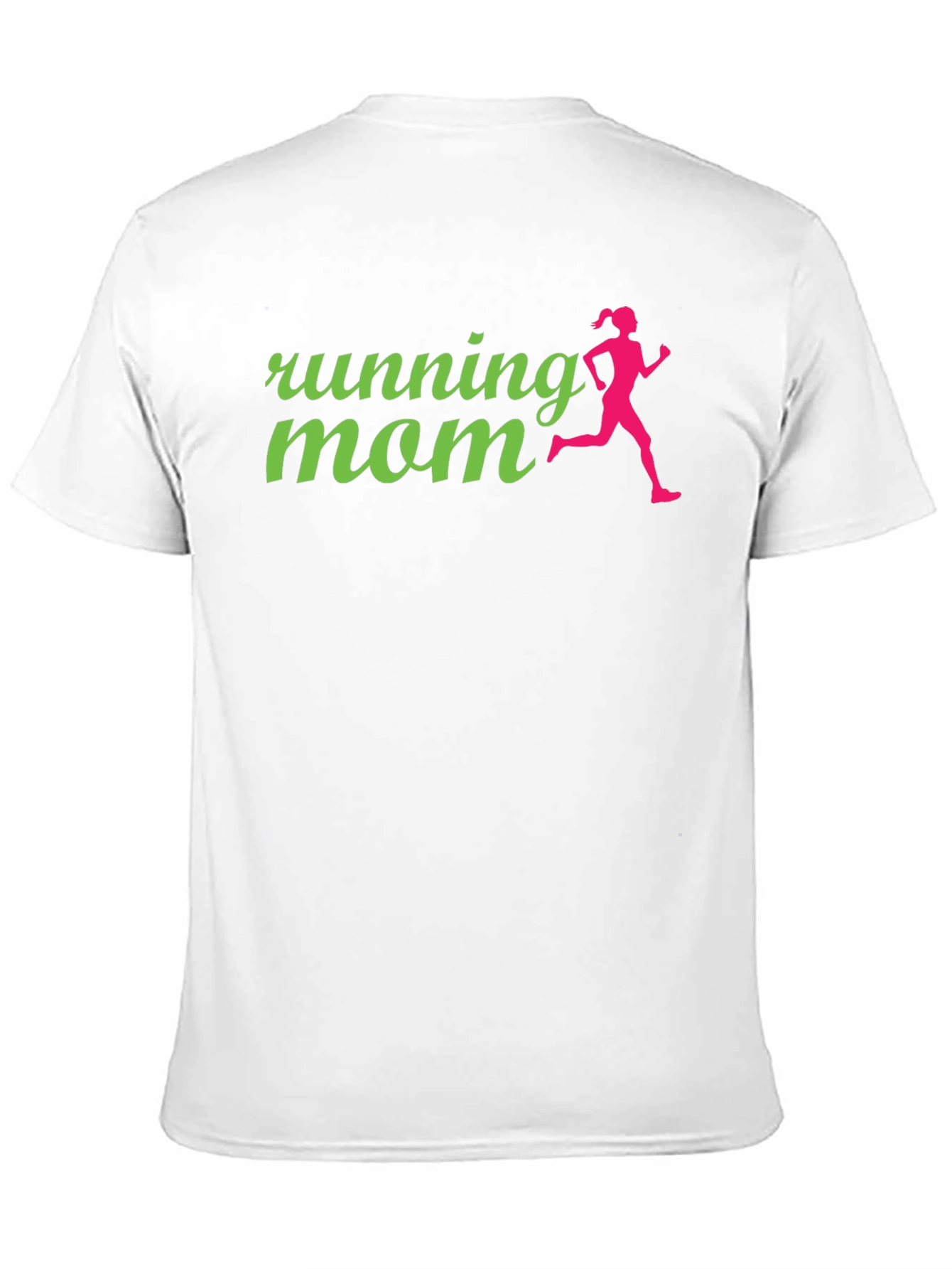 Running Mom Graphic Tee - Black Cotton Shirt