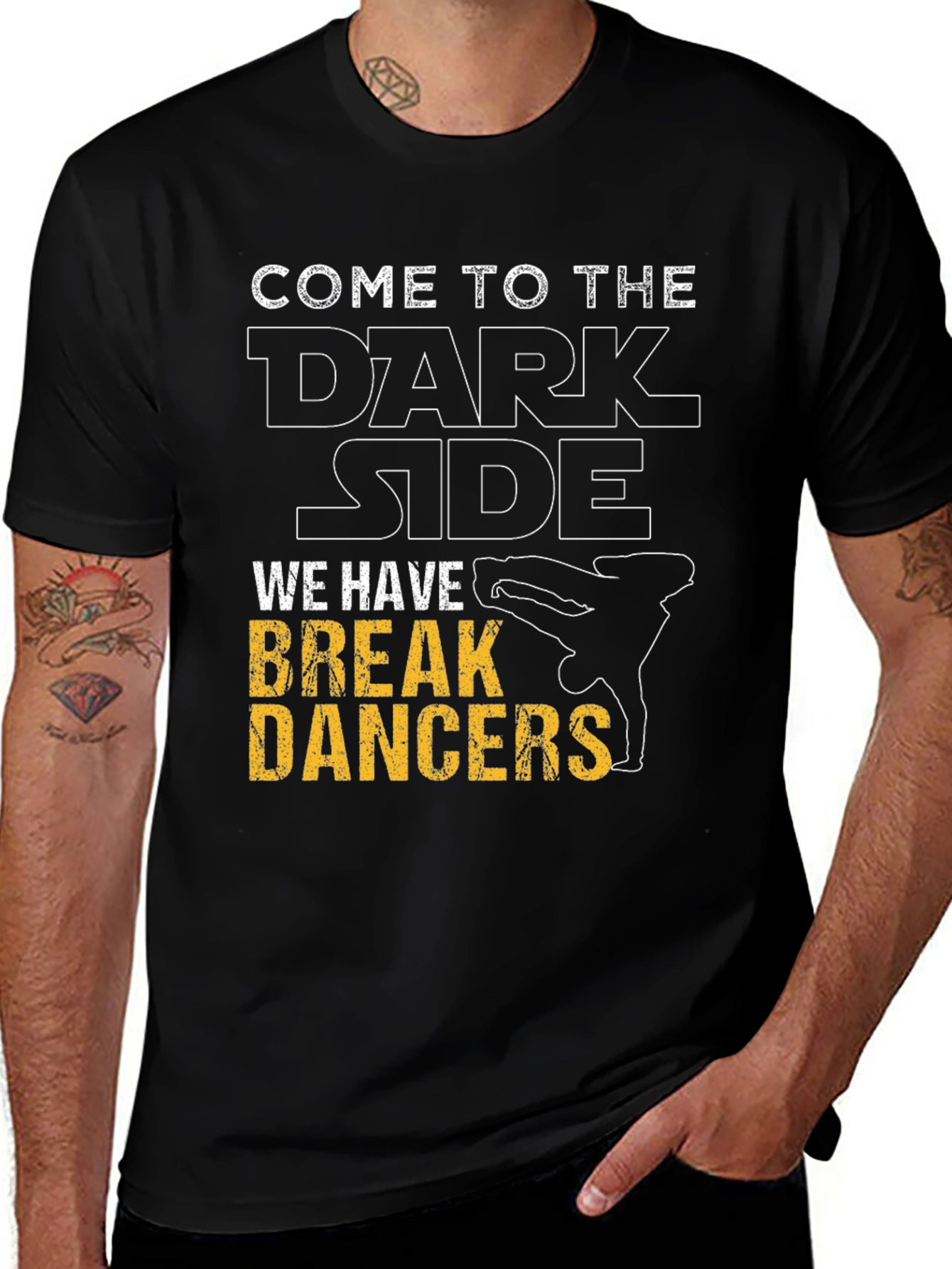 Come to the Dark Side Breakdancers Graphic Tee
