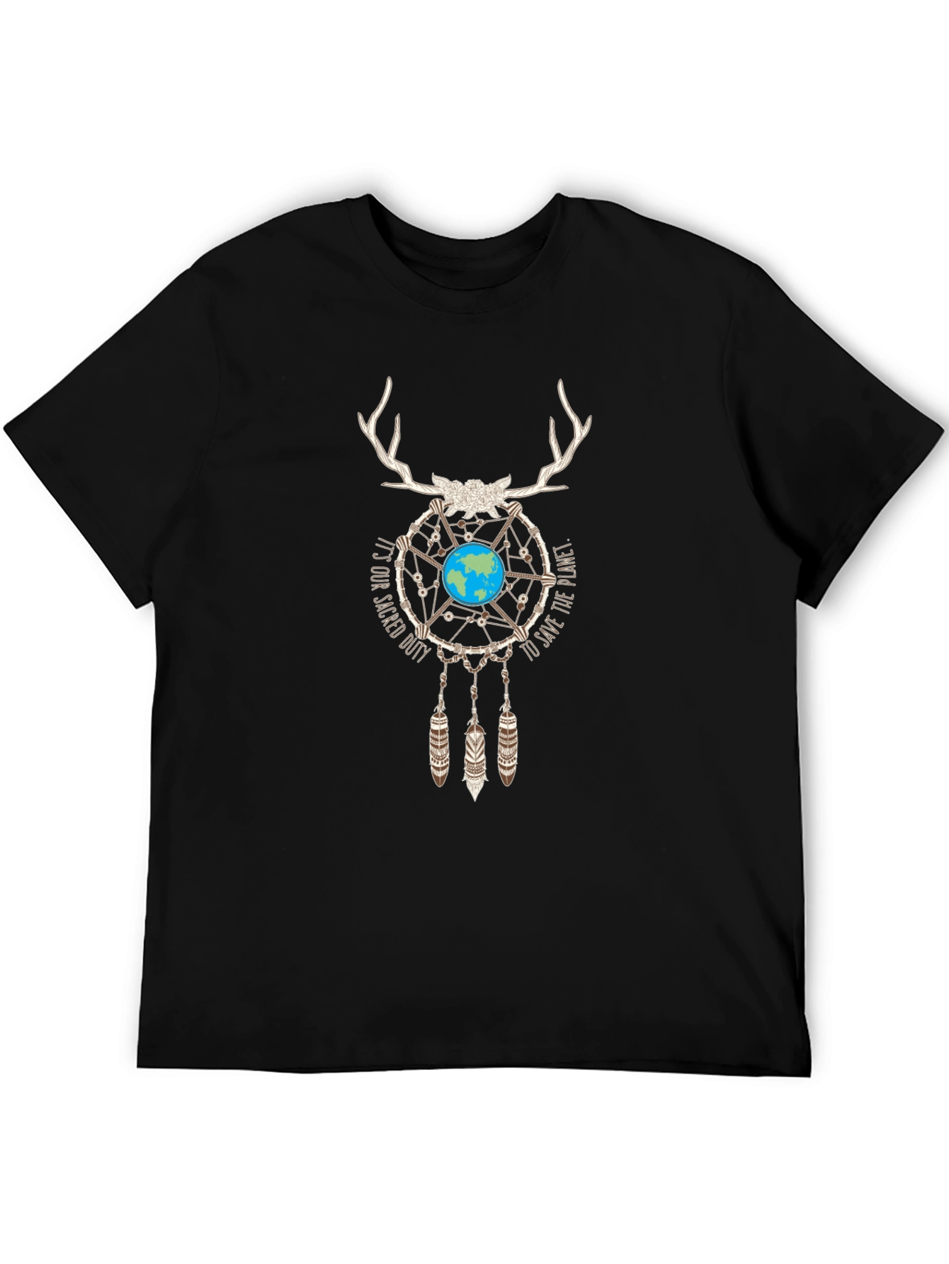 Earth Dreamcatcher Graphic Tee - Sacred Duty T-Shirt