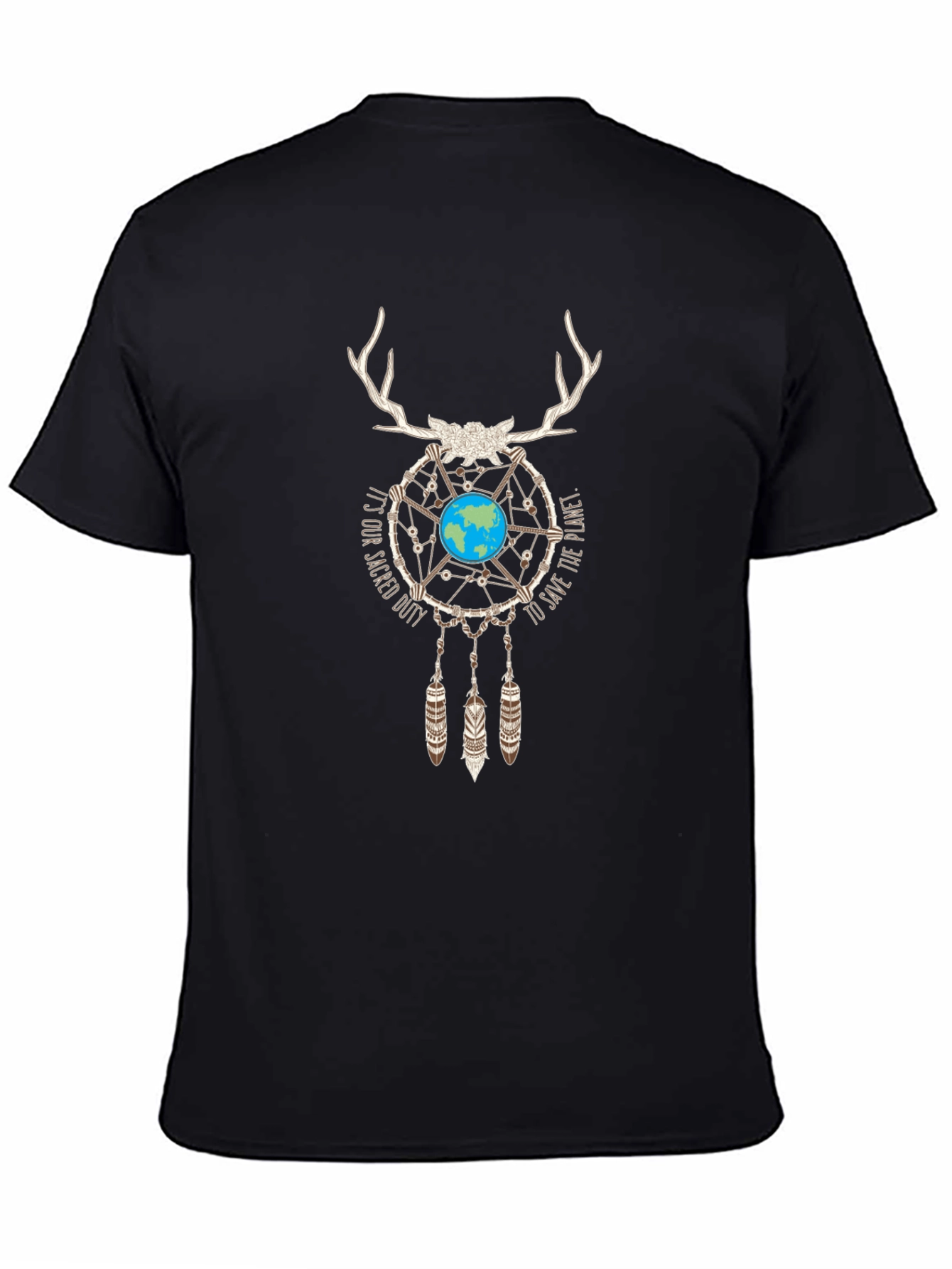 Earth Dreamcatcher Graphic Tee - Sacred Duty T-Shirt