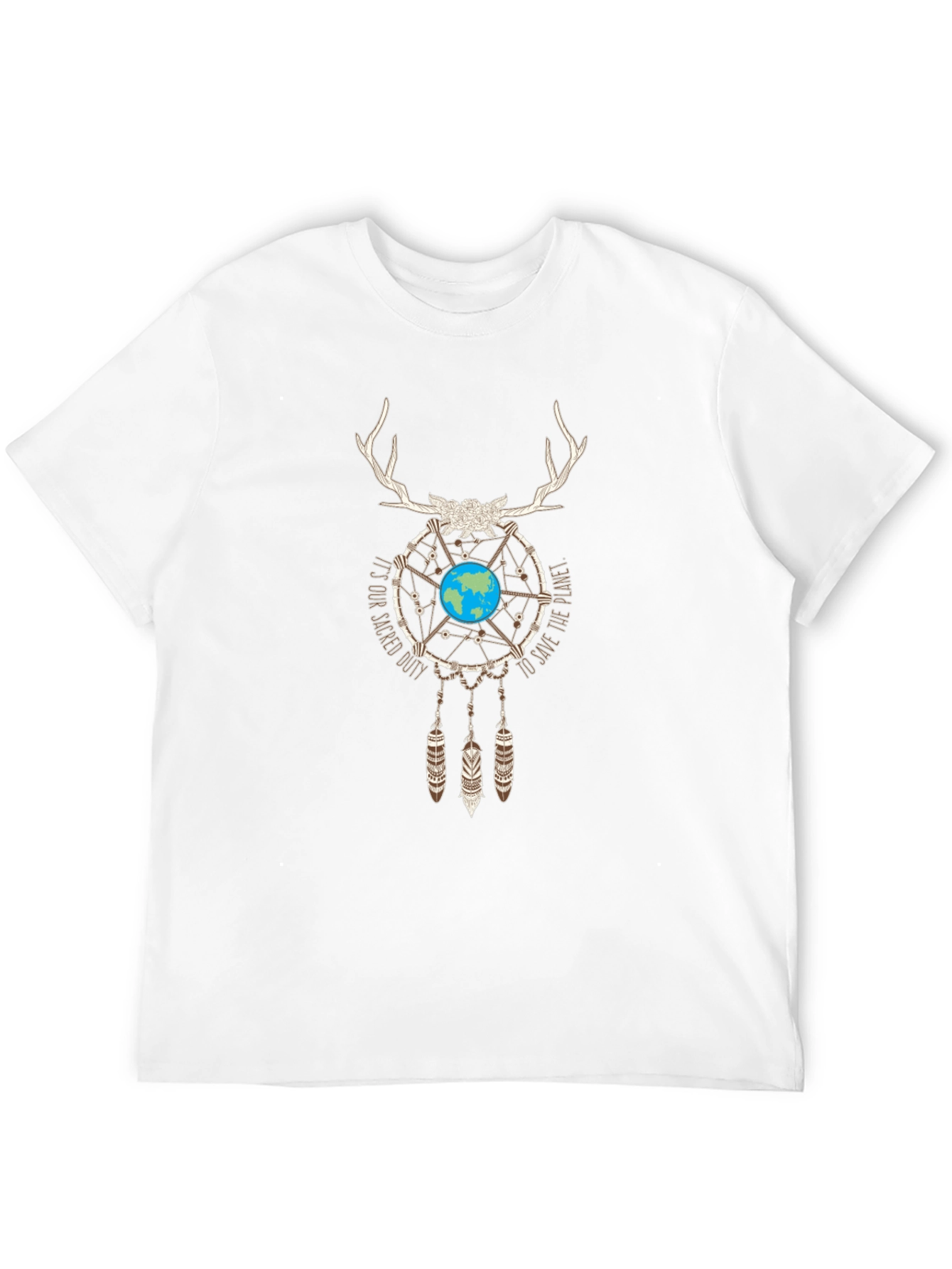 Earth Dreamcatcher Graphic Tee - Sacred Duty T-Shirt