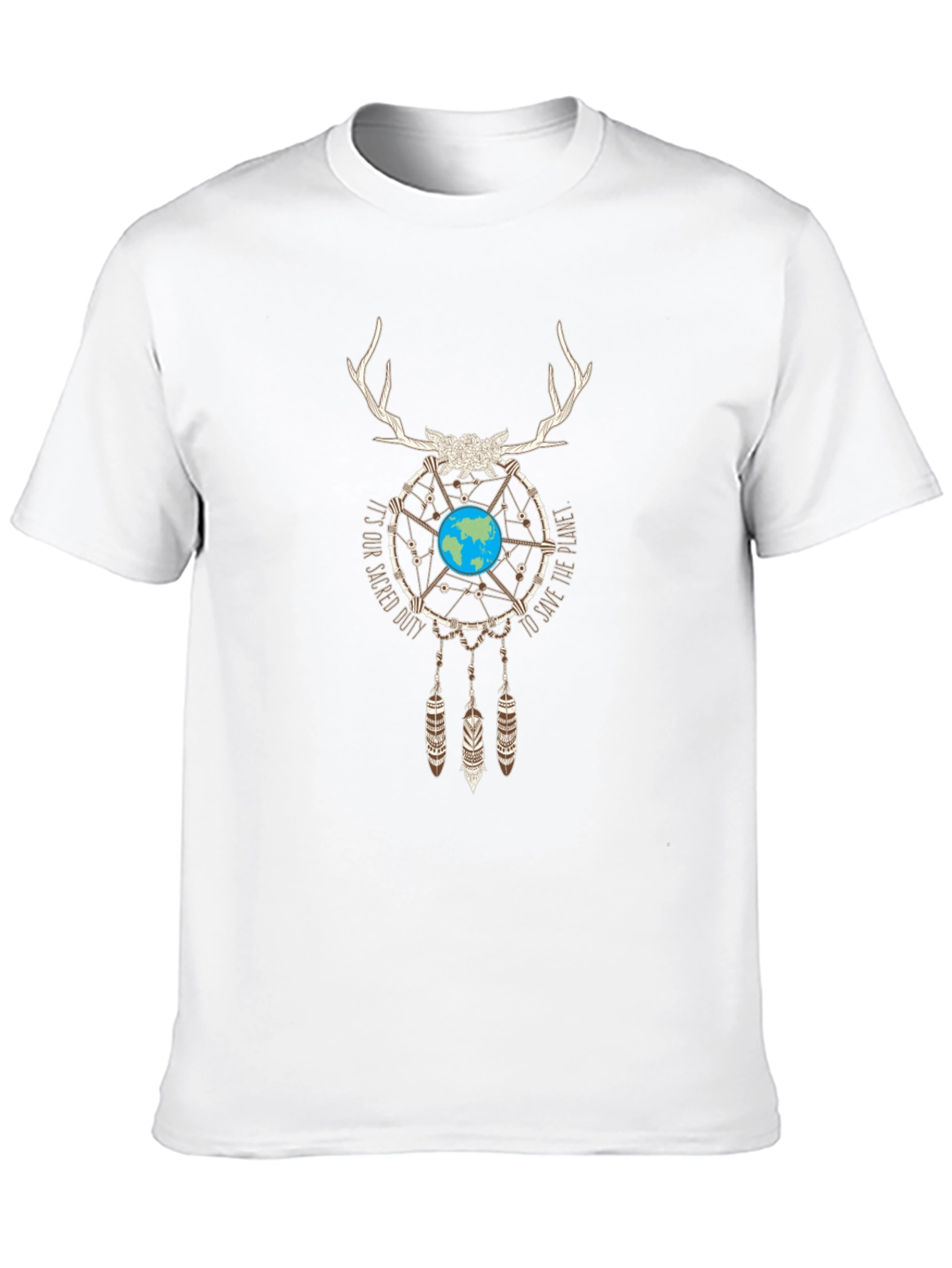 Earth Dreamcatcher Graphic Tee - Sacred Duty T-Shirt