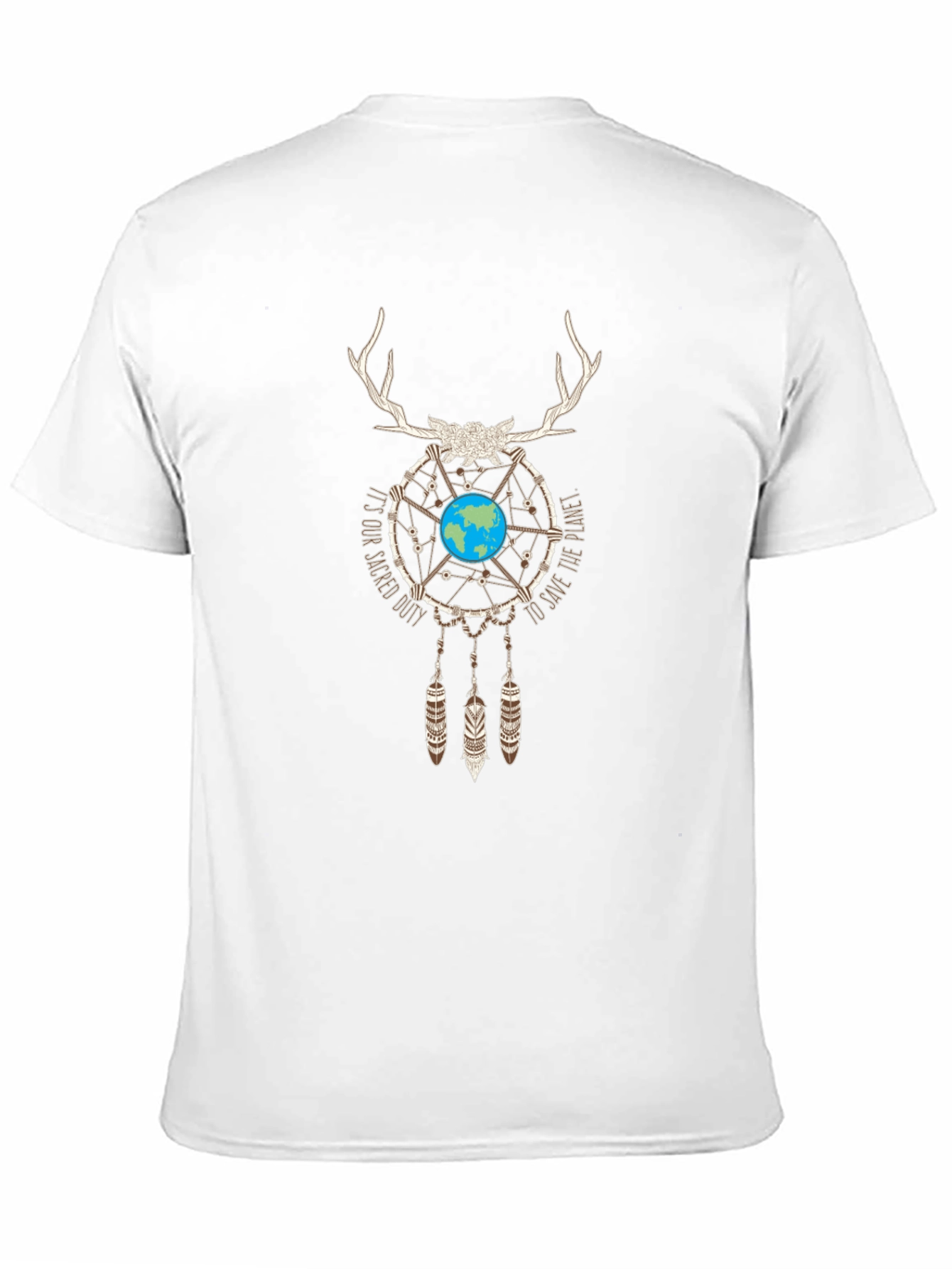 Earth Dreamcatcher Graphic Tee - Sacred Duty T-Shirt