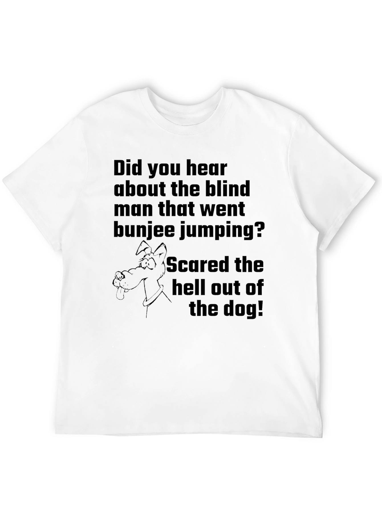 Blind Bungee Jumper Dog Humor T-Shirt