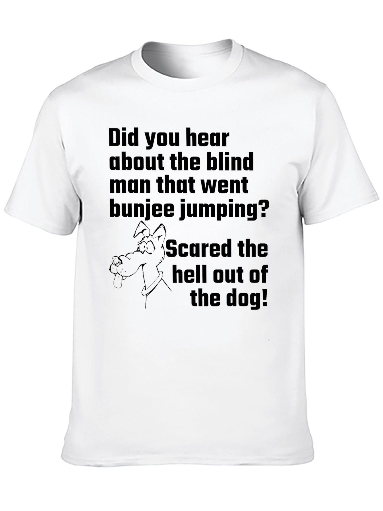 Blind Bungee Jumper Dog Humor T-Shirt