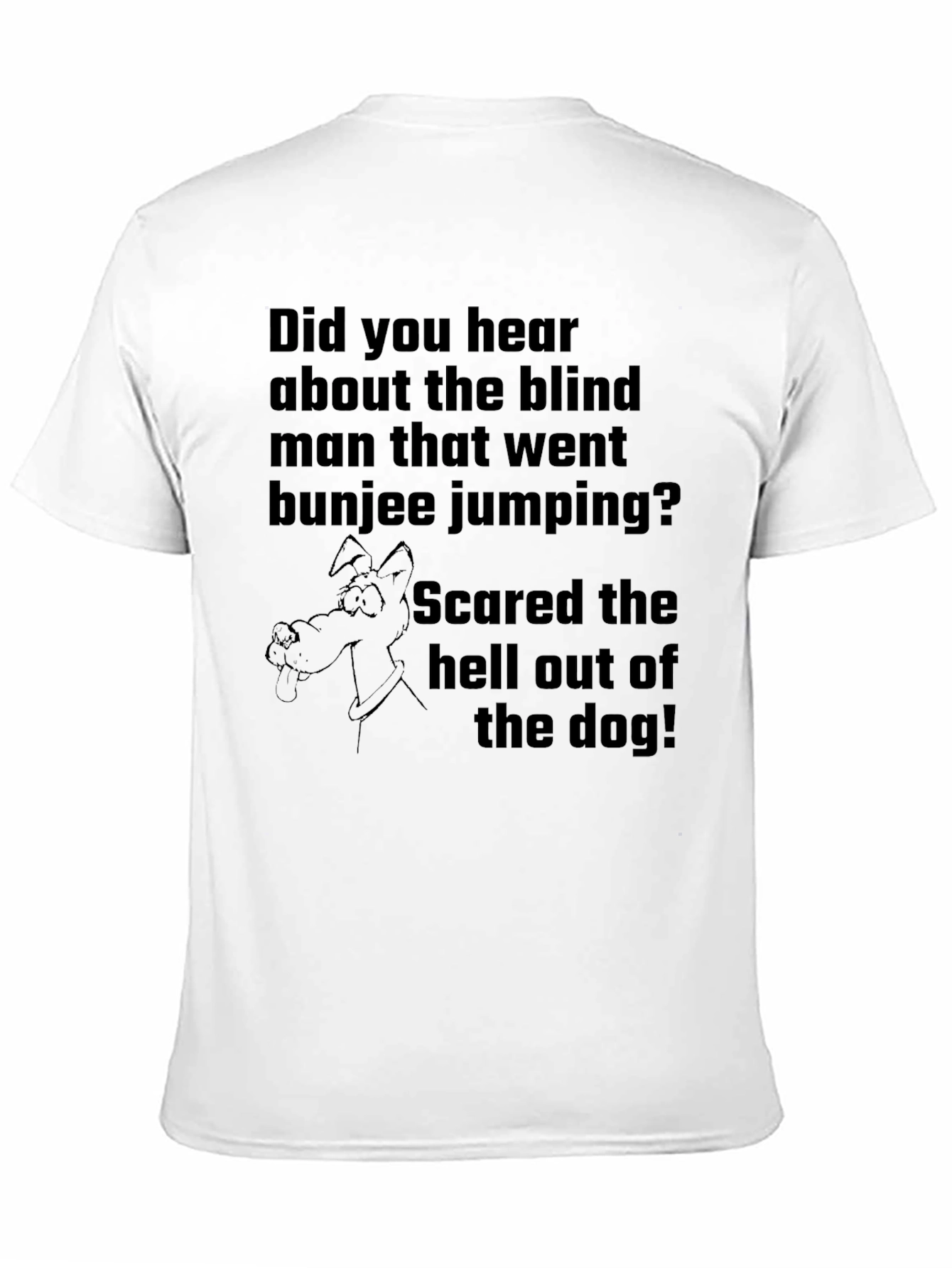 Blind Bungee Jumper Dog Humor T-Shirt