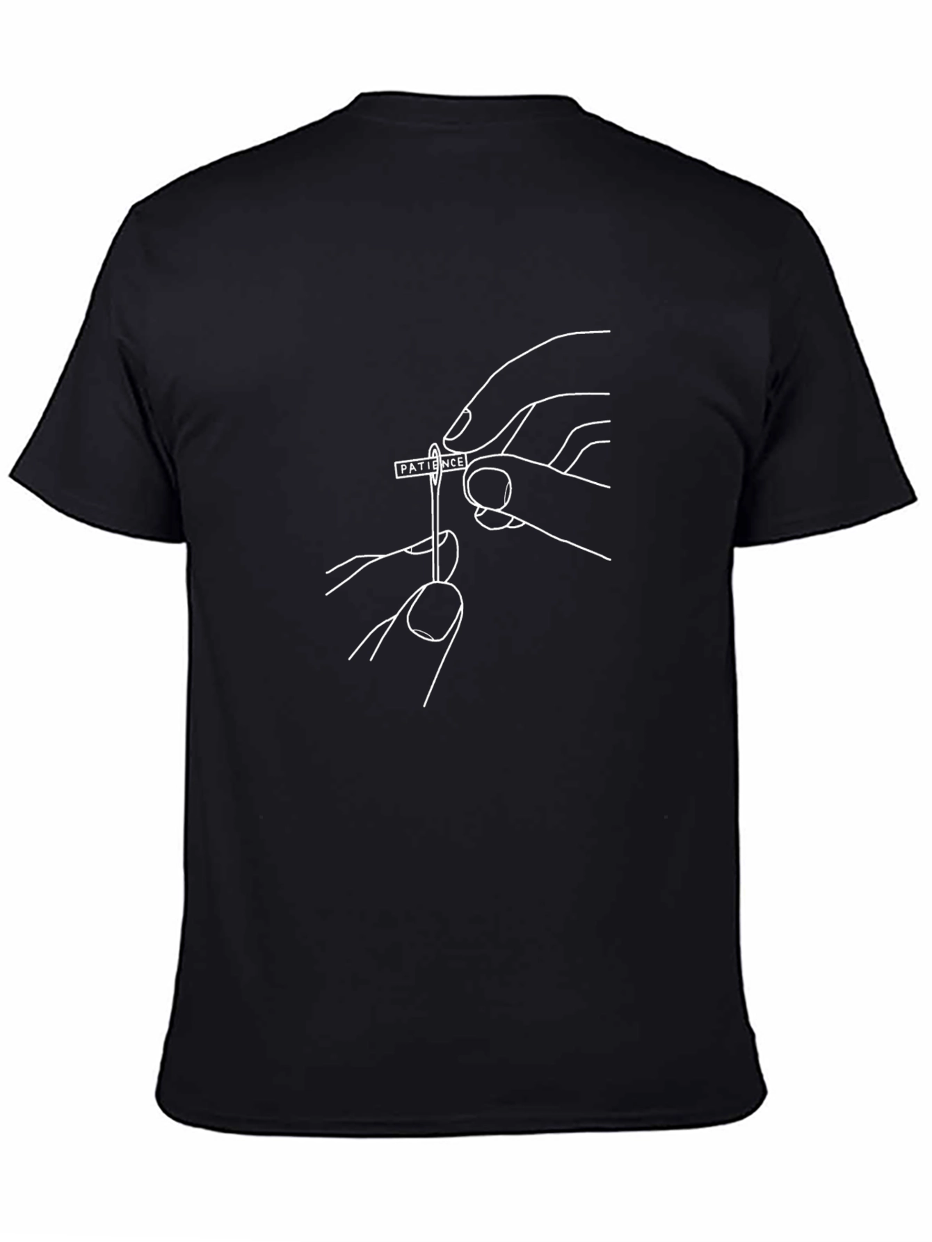 Patience Needle Threading Graphic T-Shirt