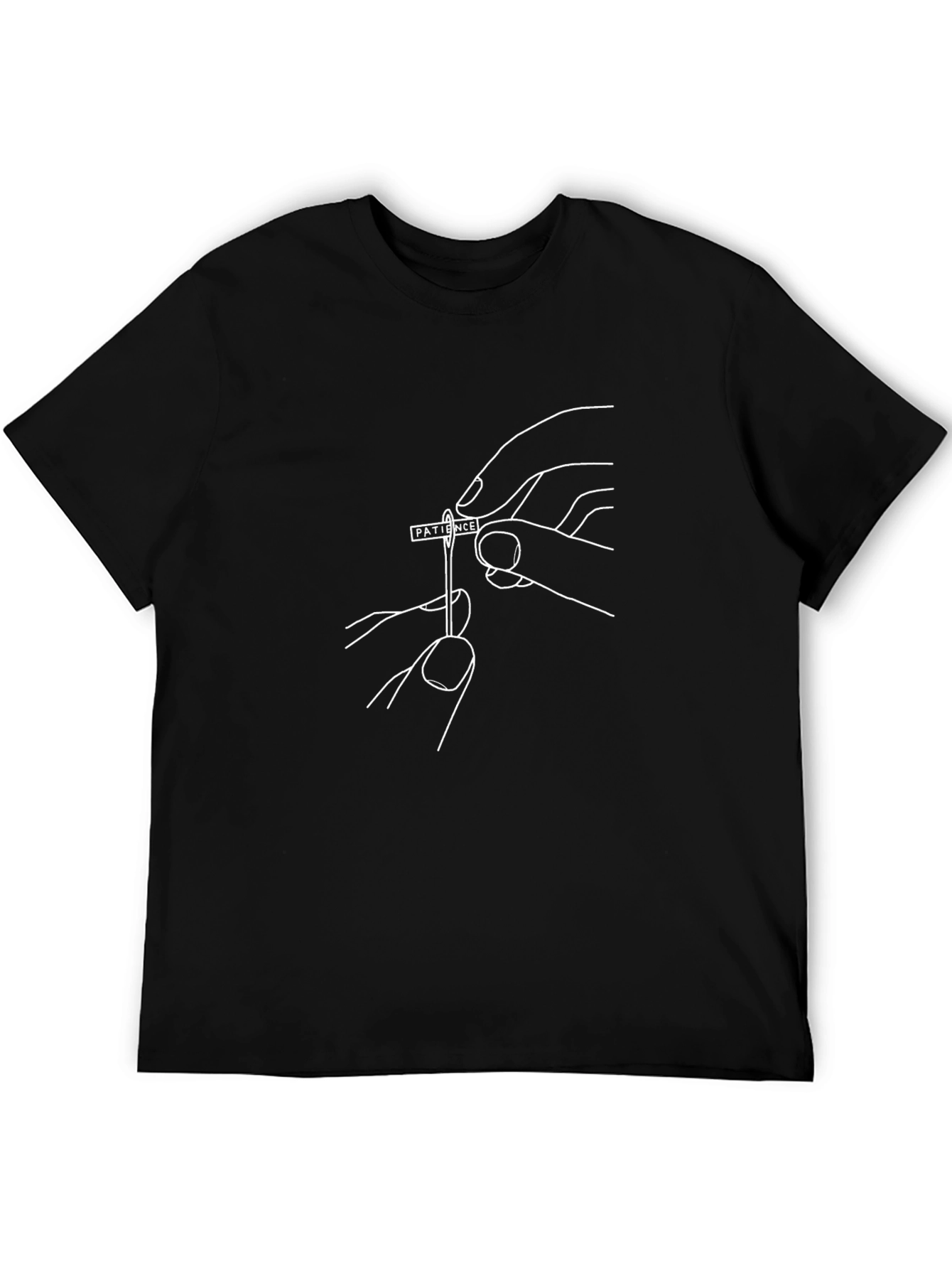 Patience Needle Threading Graphic T-Shirt
