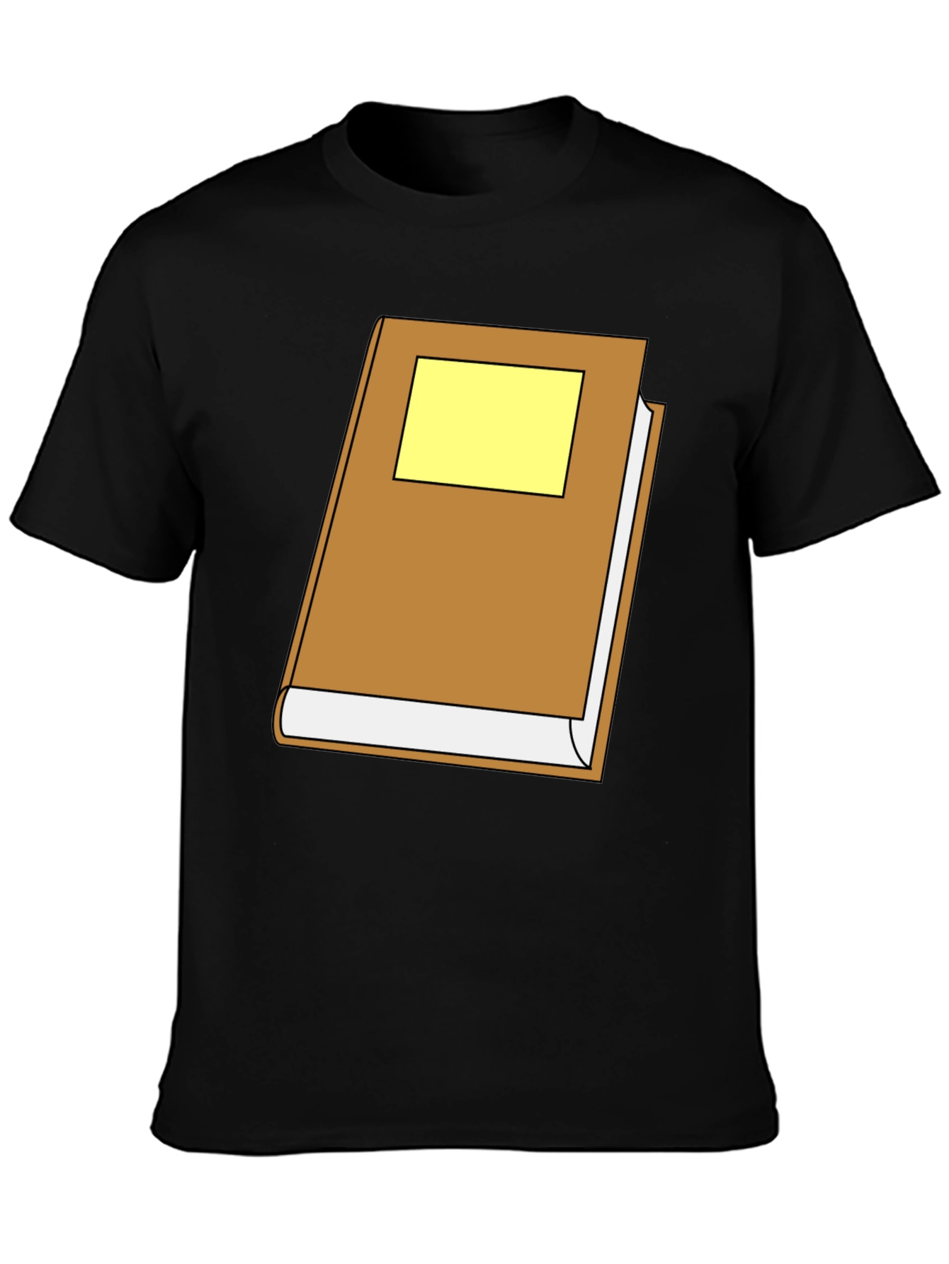 Cartoon Book Graphic Black T-Shirt