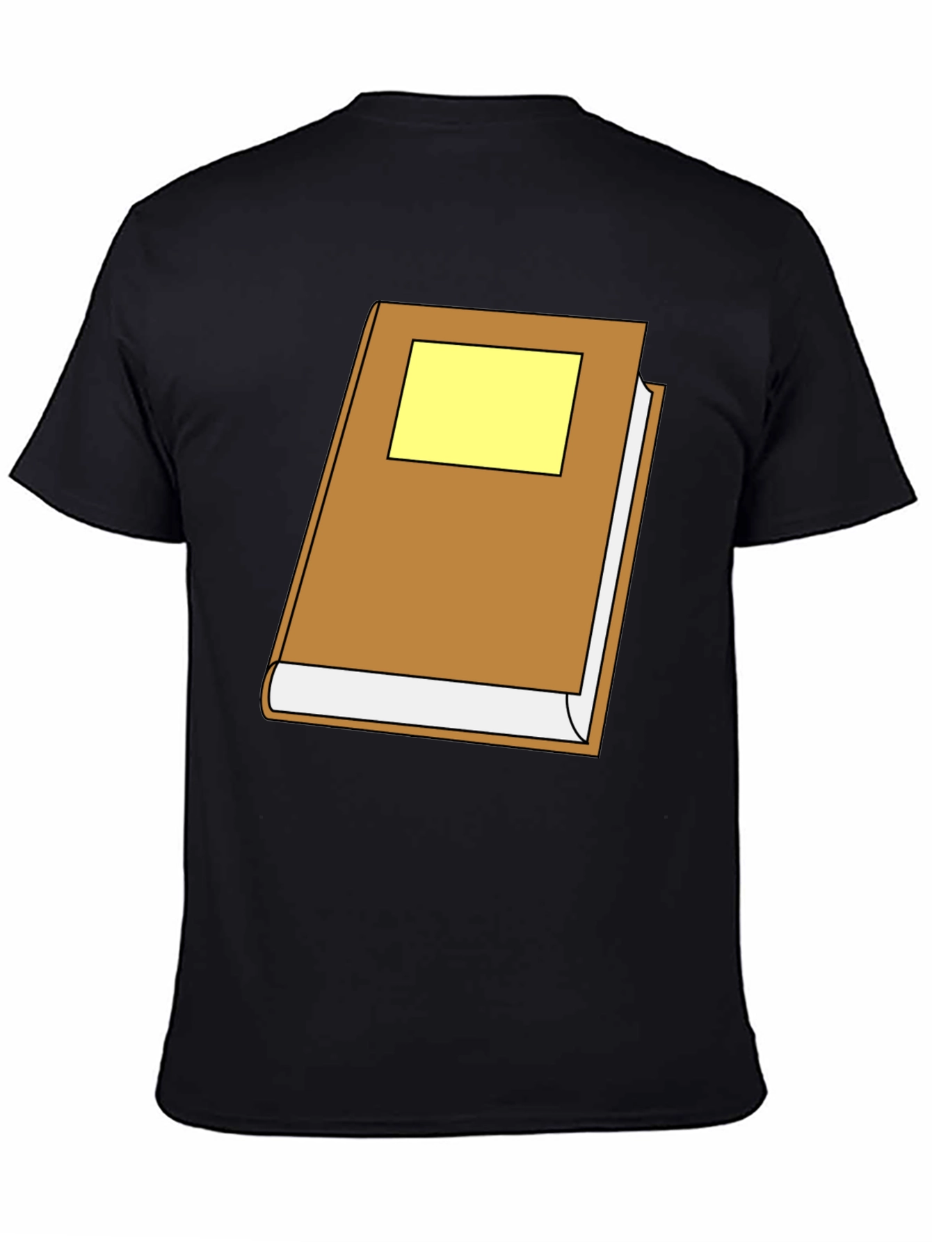 Cartoon Book Graphic Black T-Shirt
