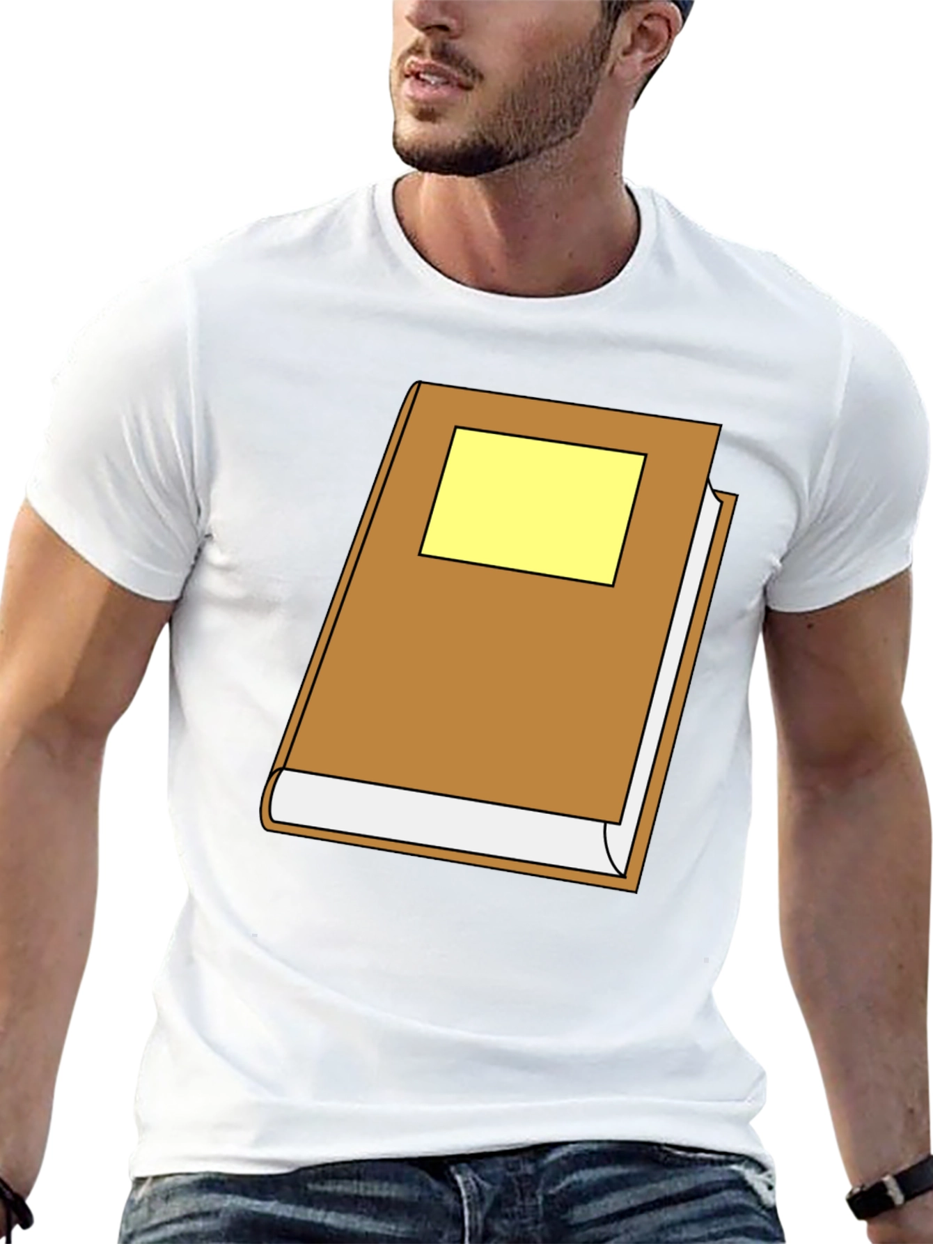 Cartoon Book Graphic Black T-Shirt