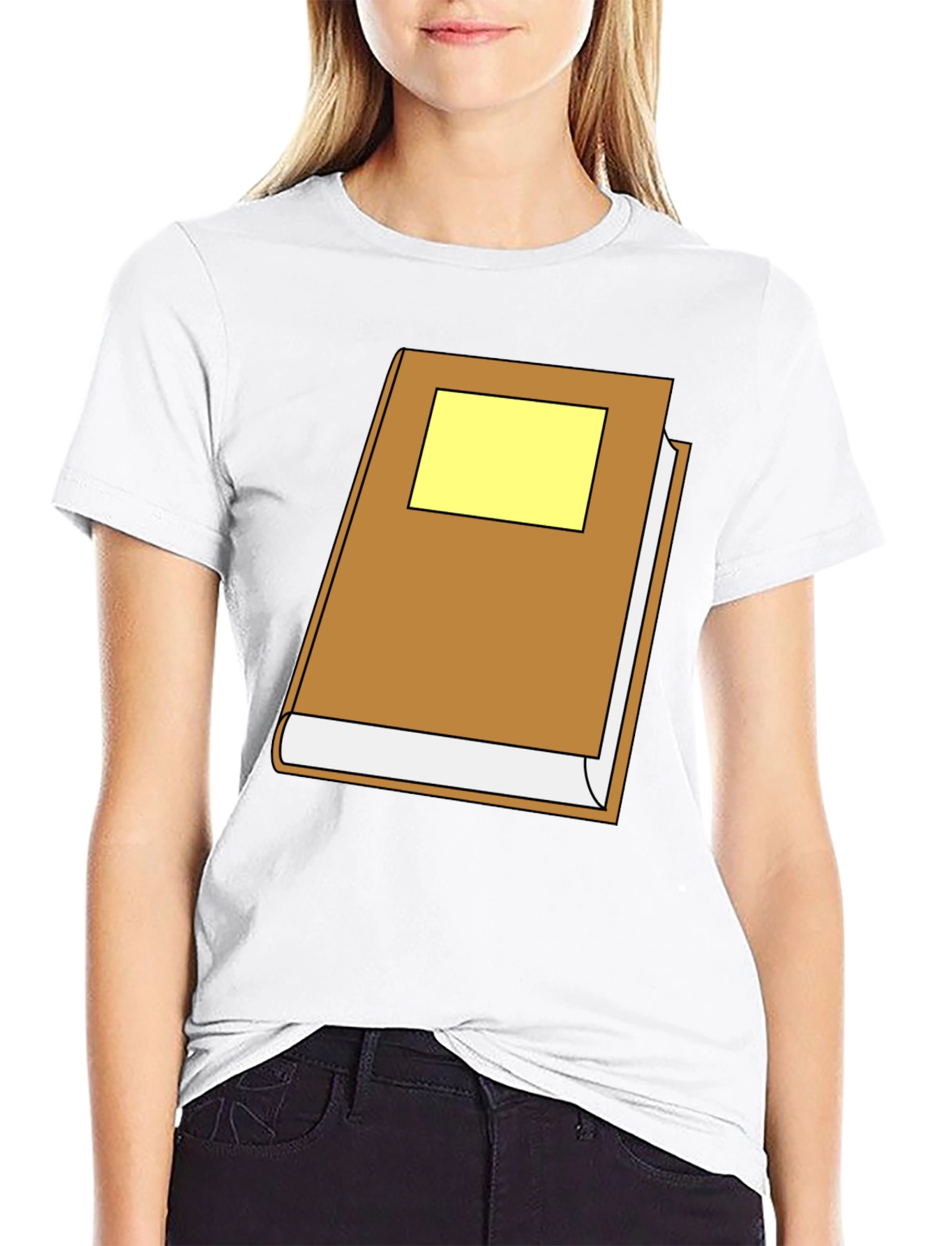 Cartoon Book Graphic Black T-Shirt