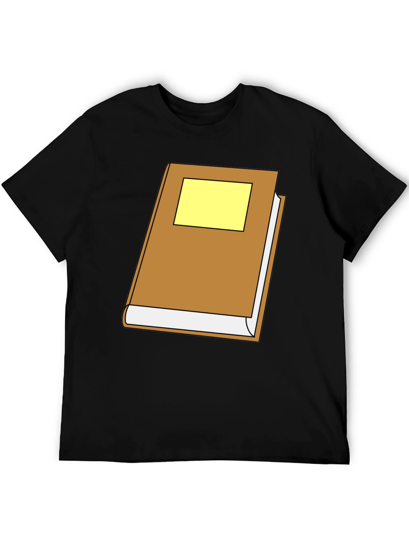 Cartoon Book Graphic Black T-Shirt
