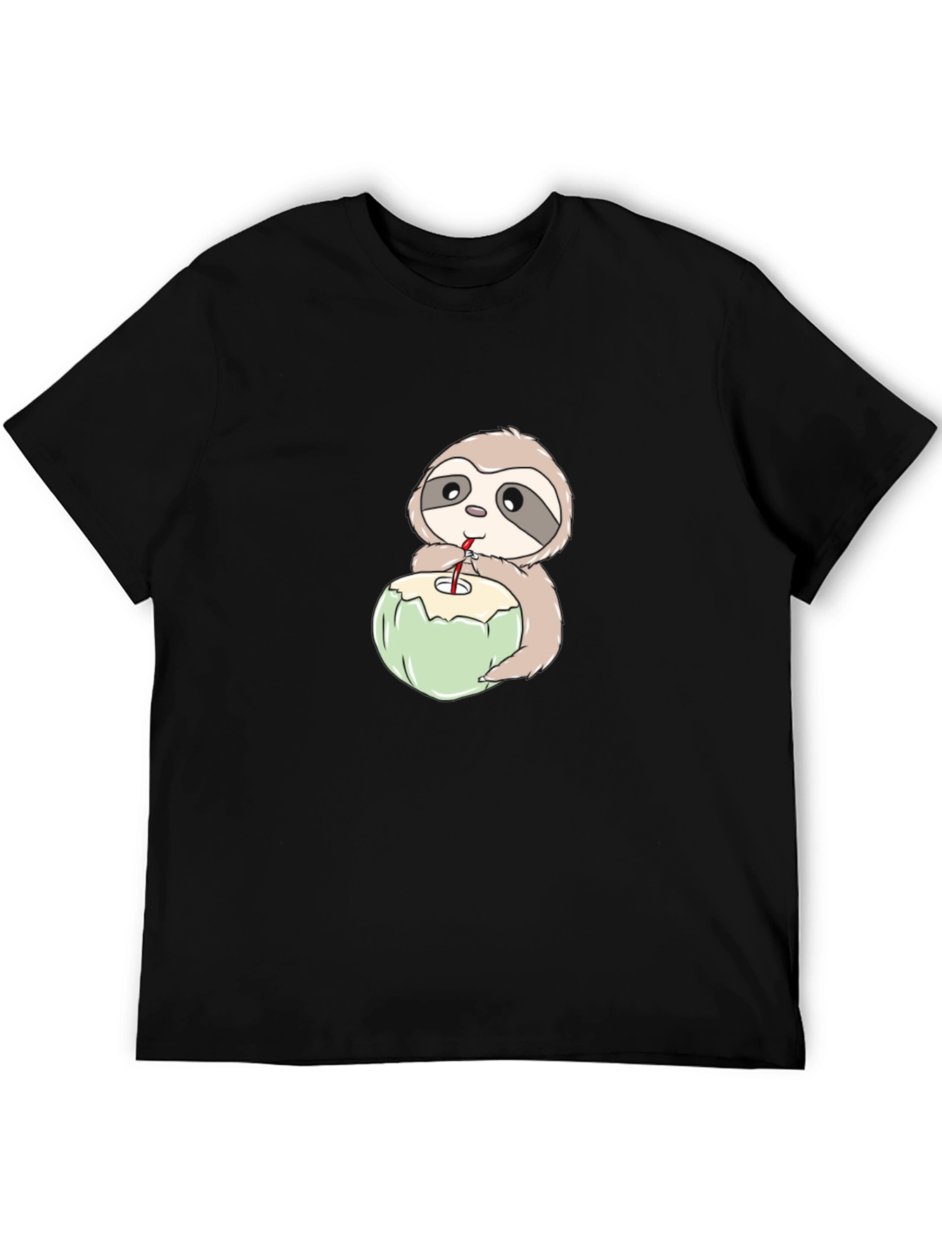 Sloth Drinking Coconut T-Shirt