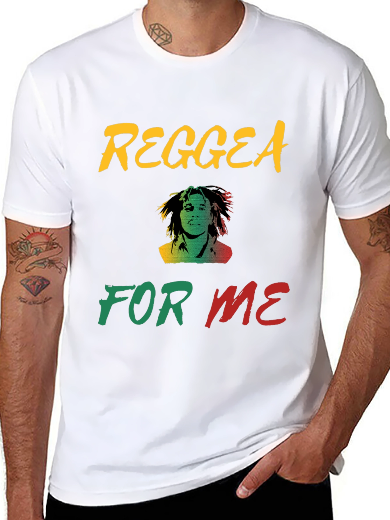 Reggea For Me Graphic Print T-Shirt