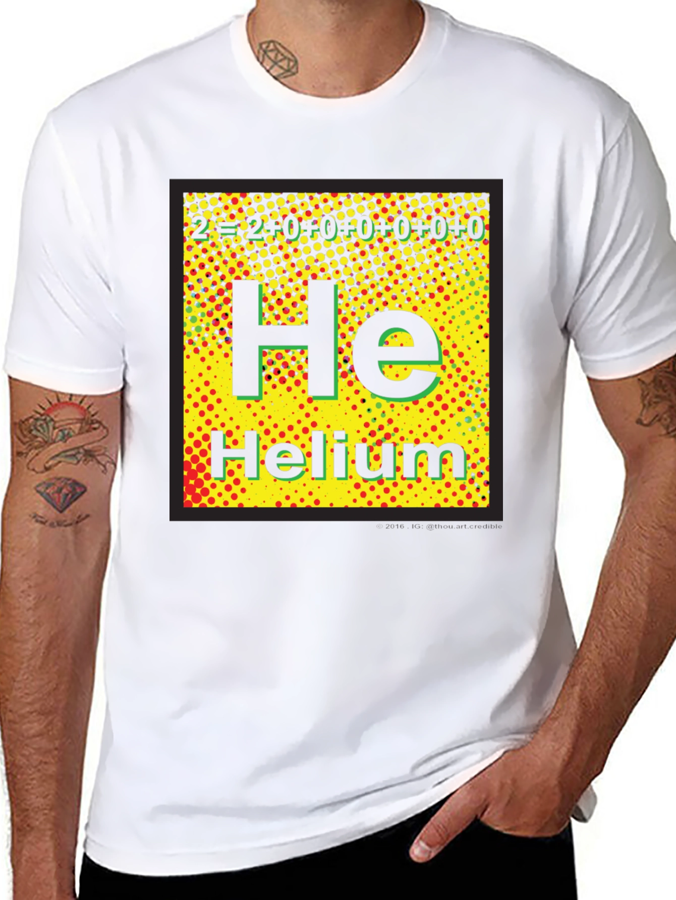Periodic Table Helium Graphic T-Shirt - Science Tee