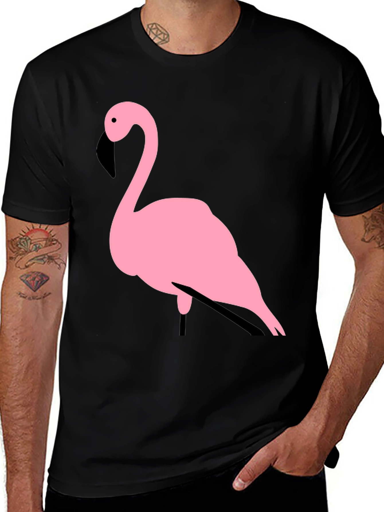 Black Flamingo Graphic Tee