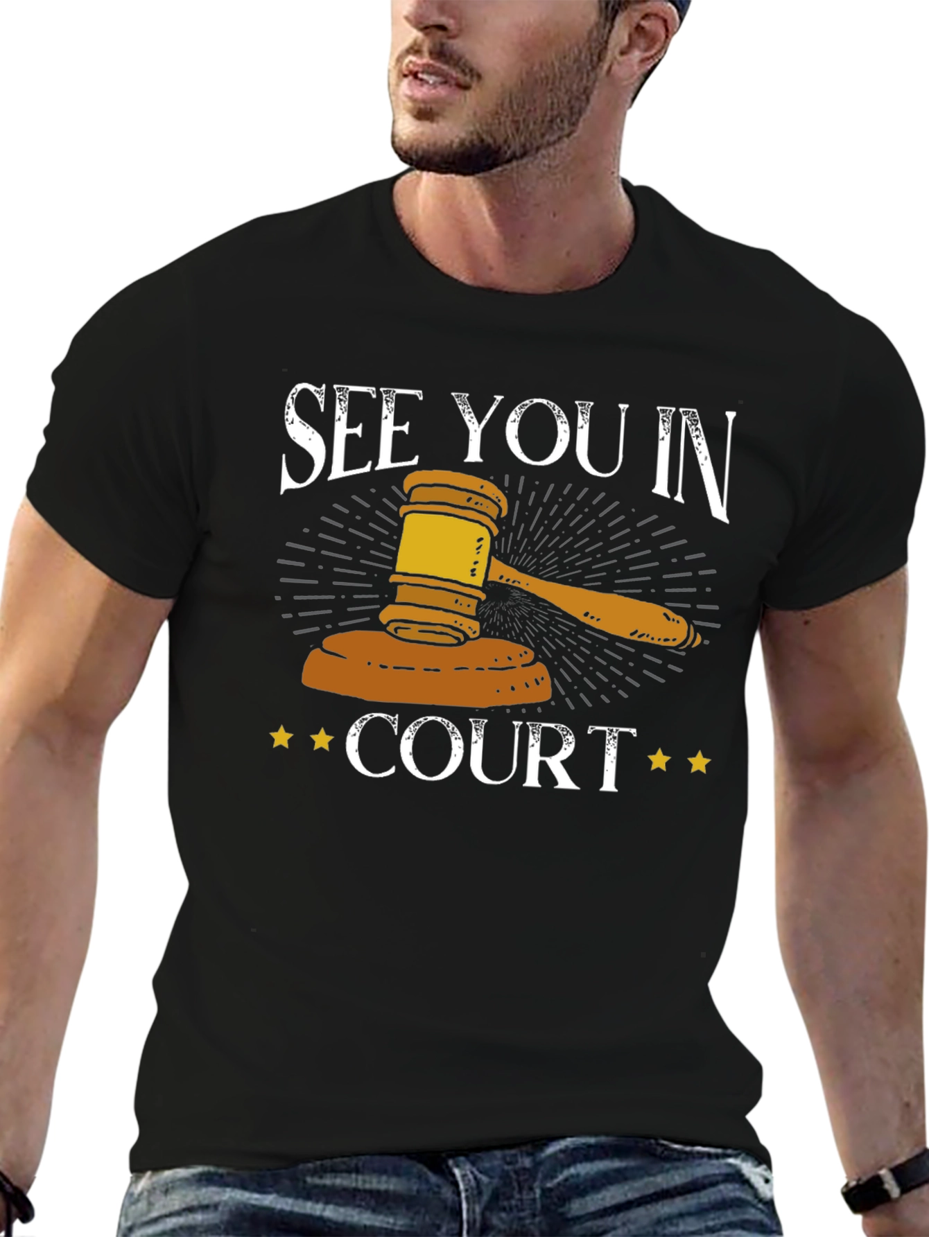 See You In Court T-Shirt - Gavel Graphic Tee