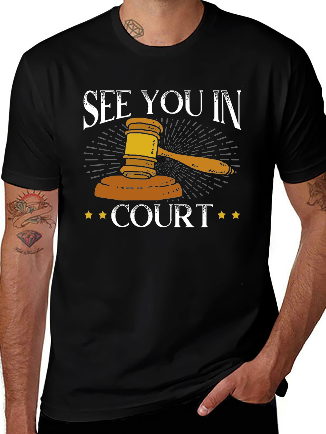 See You In Court T-Shirt - Gavel Graphic Tee