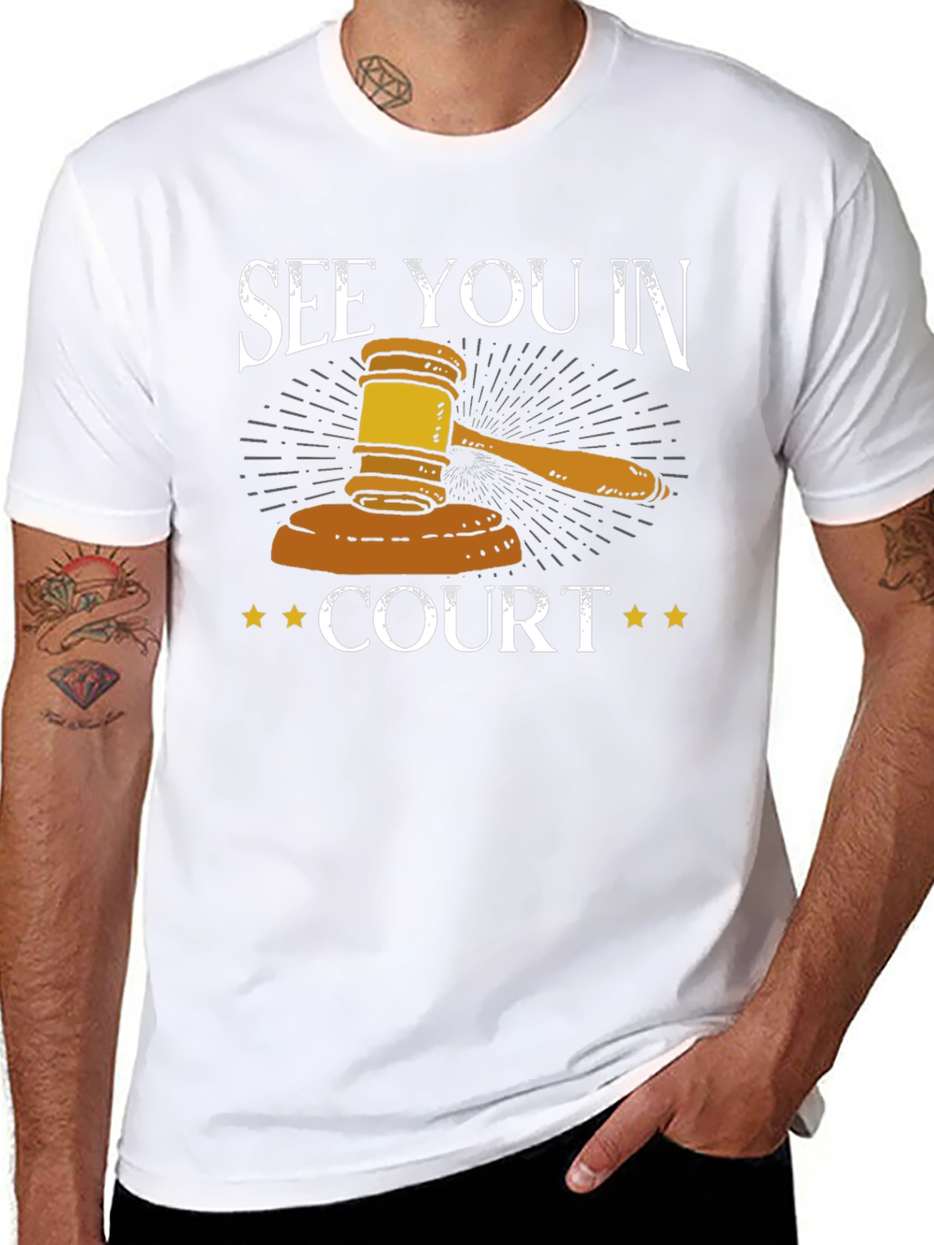 See You In Court T-Shirt - Gavel Graphic Tee
