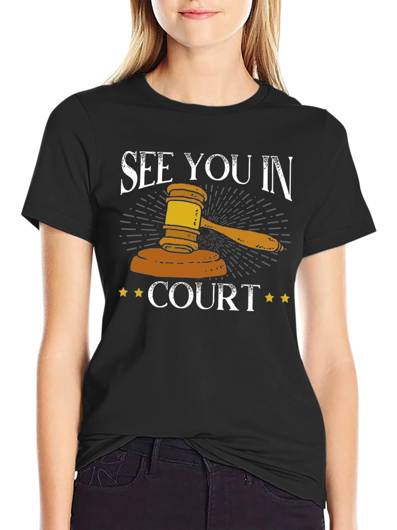 See You In Court T-Shirt - Gavel Graphic Tee