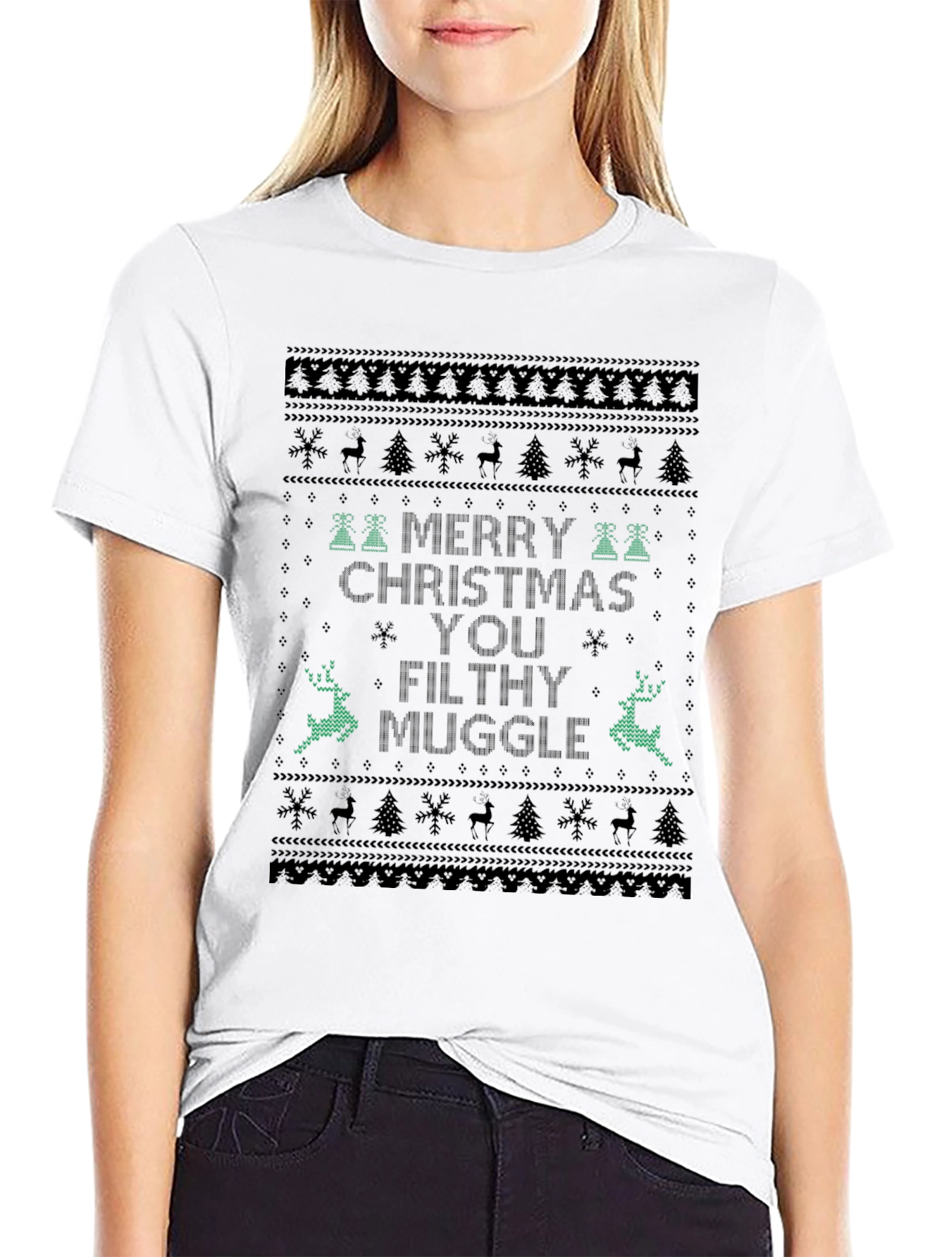 Merry Christmas You Filthy Muggle Ugly Christmas T-Shirt
