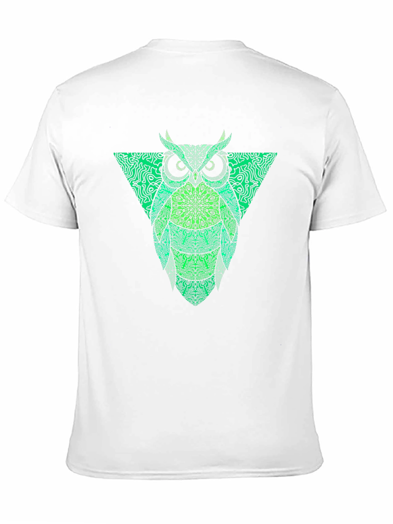 Green Owl Graphic Tee - Mens Black T-Shirt