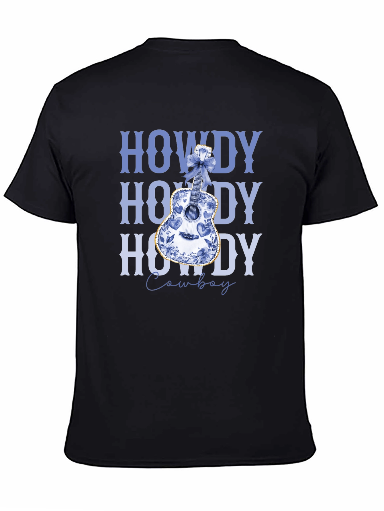 Howdy Cowboy Guitar Graphic Tee