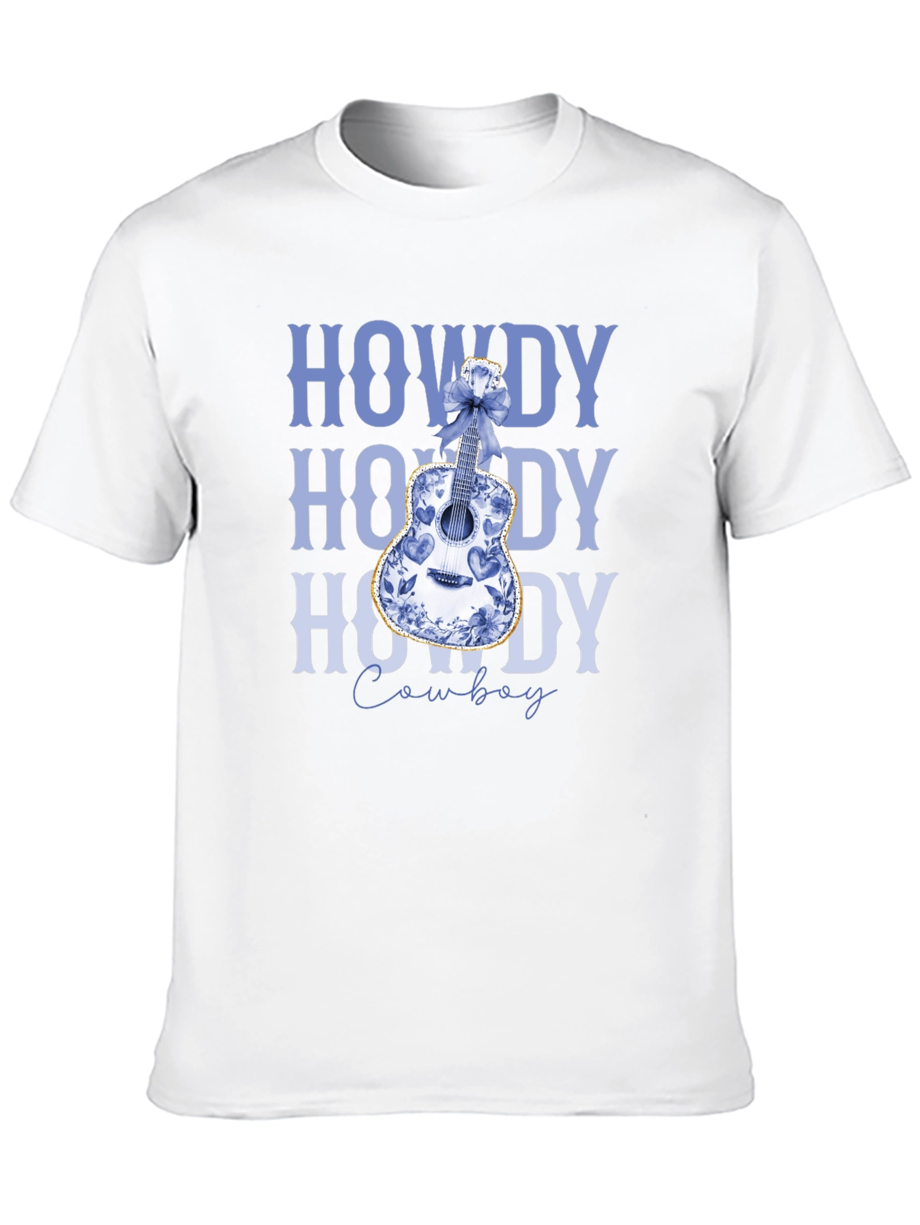 Howdy Cowboy Guitar Graphic Tee