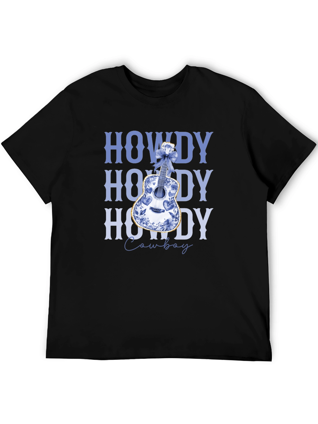 Howdy Cowboy Guitar Graphic Tee