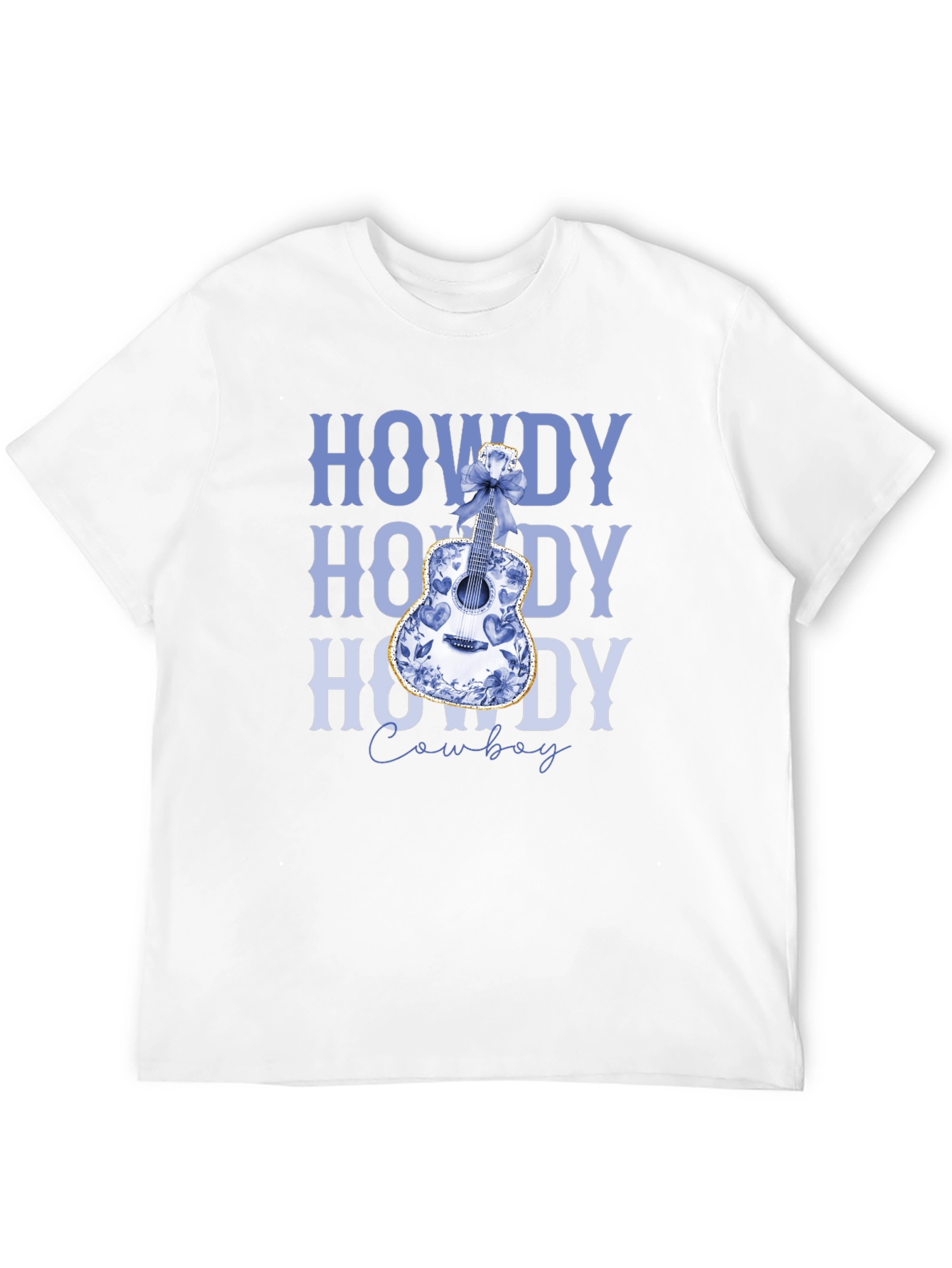 Howdy Cowboy Guitar Graphic Tee