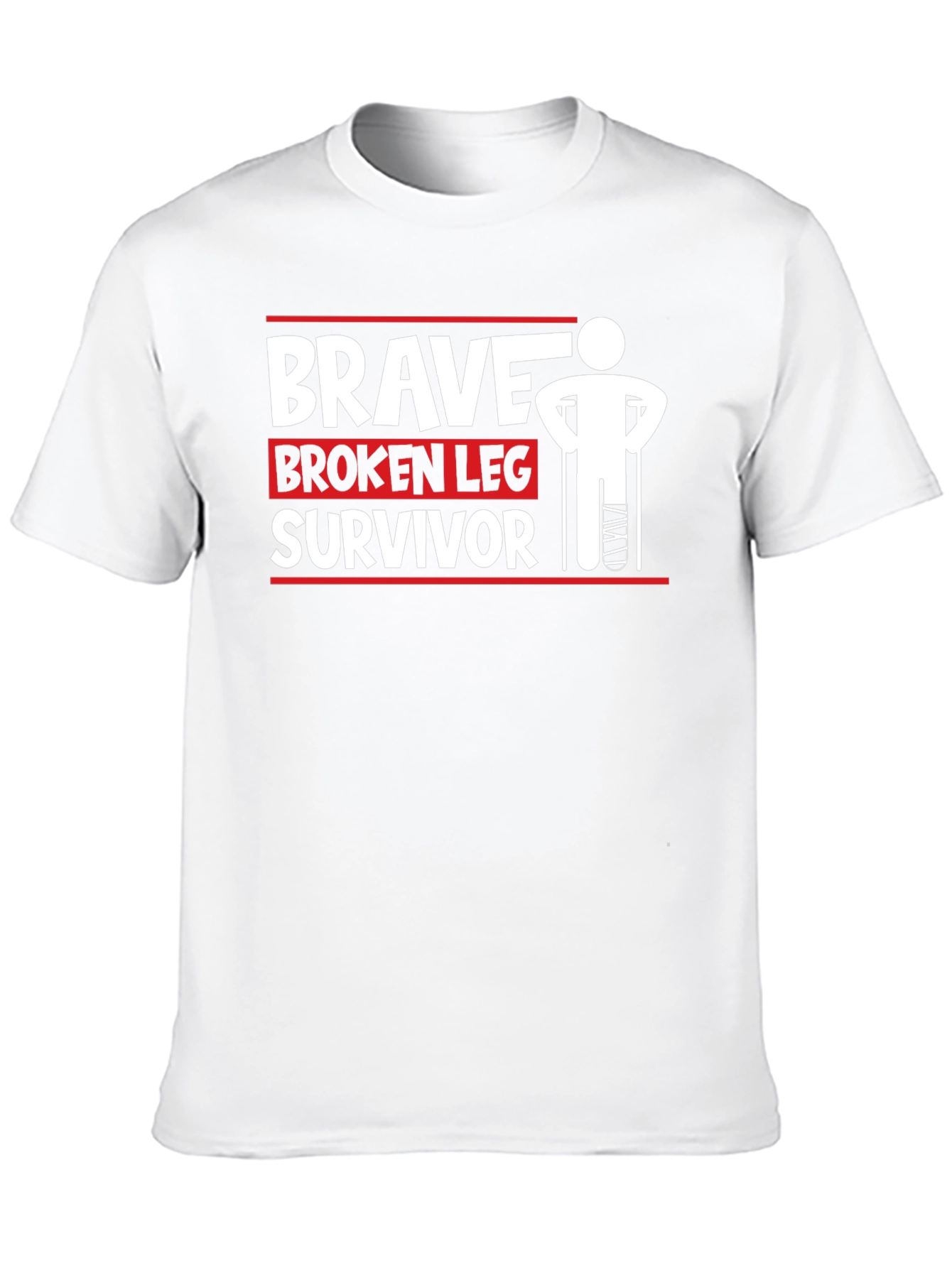 Brave Broken Leg Survivor T-Shirt