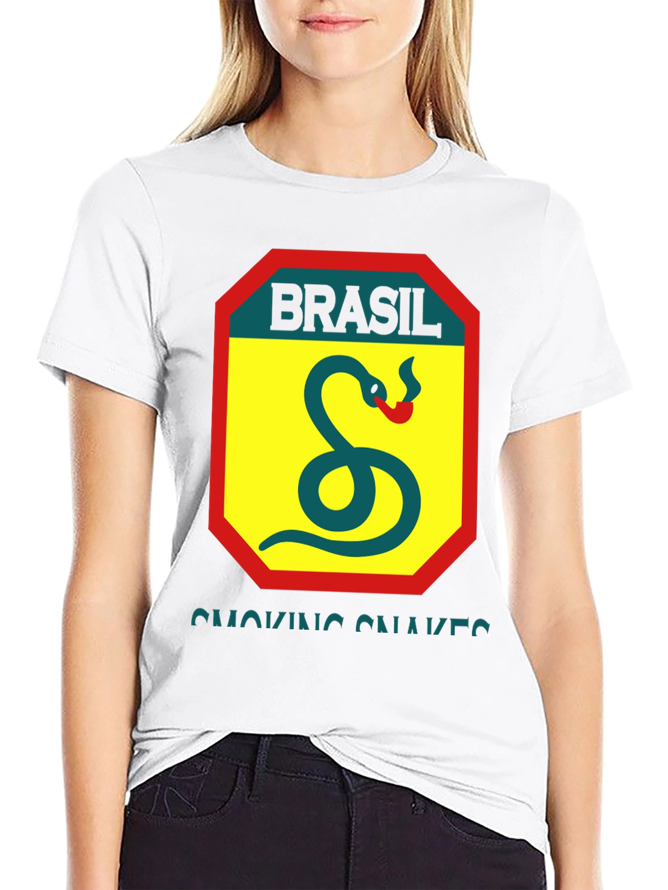 Brasil Smoking Snakes Graphic Tee