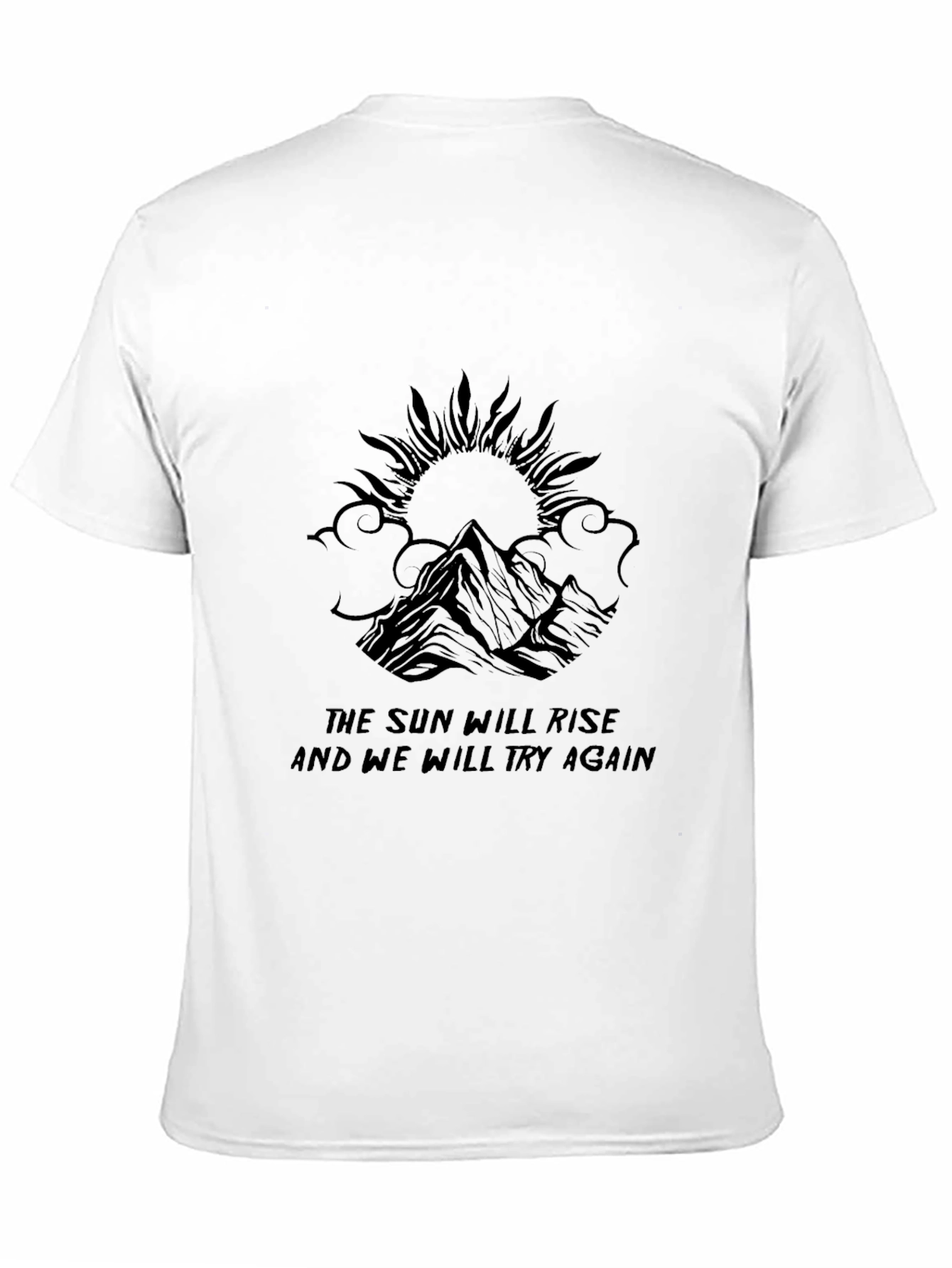 Motivational Sun & Mountain Graphic Tee