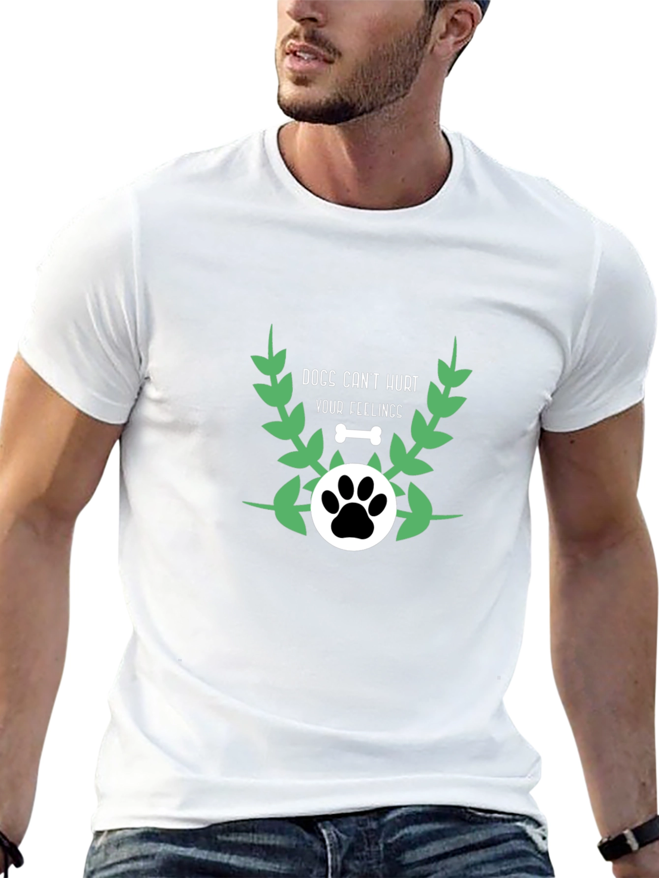 Dog Lovers T-Shirt - Dogs Cant Hurt Your Feelings
