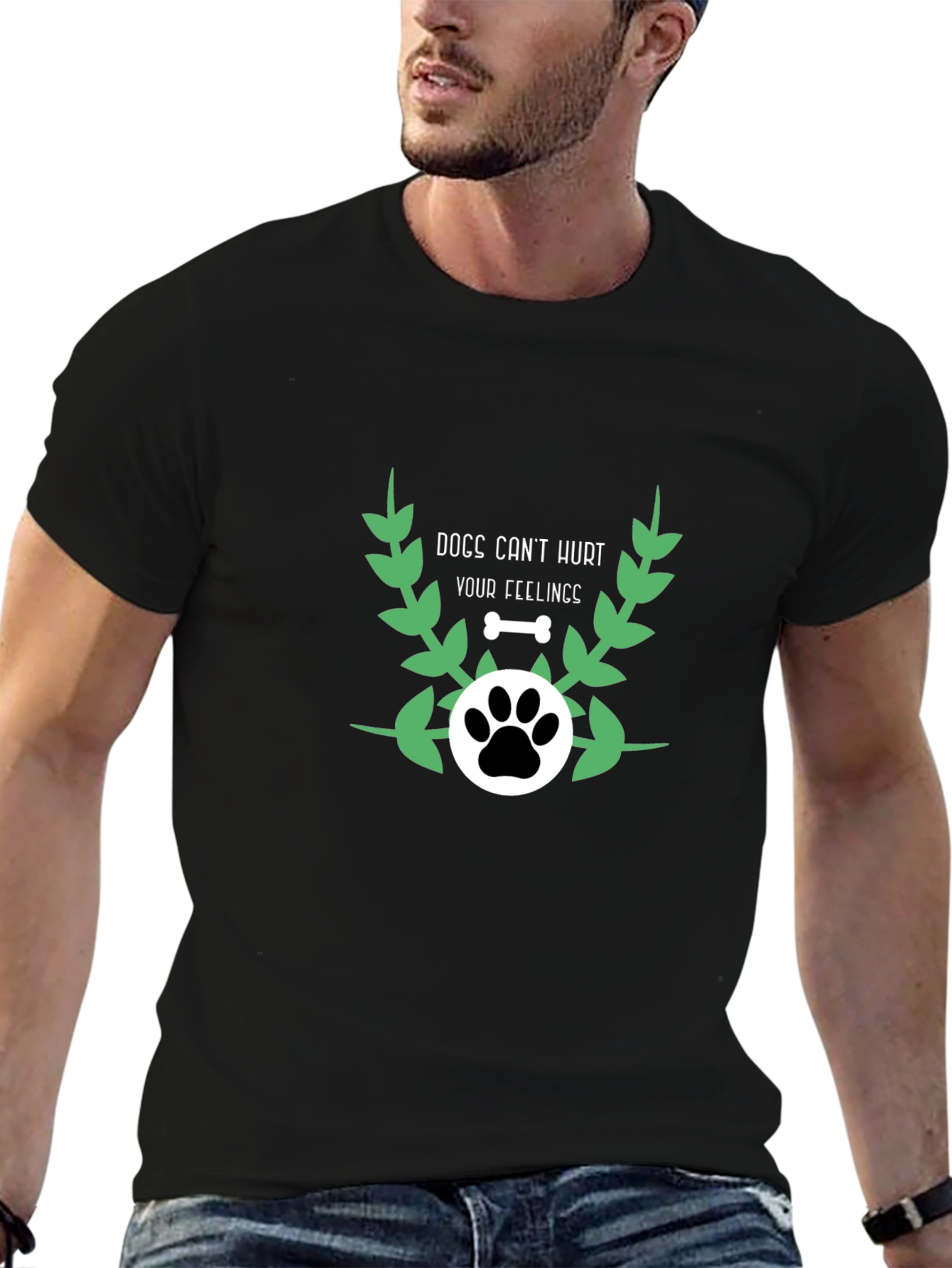 Dog Lovers T-Shirt - Dogs Cant Hurt Your Feelings