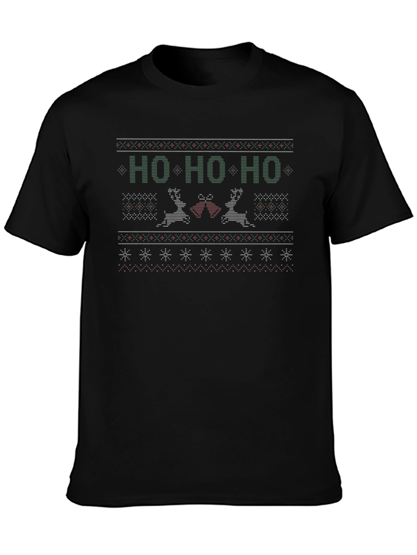 Festive Knitted Christmas T-Shirt
