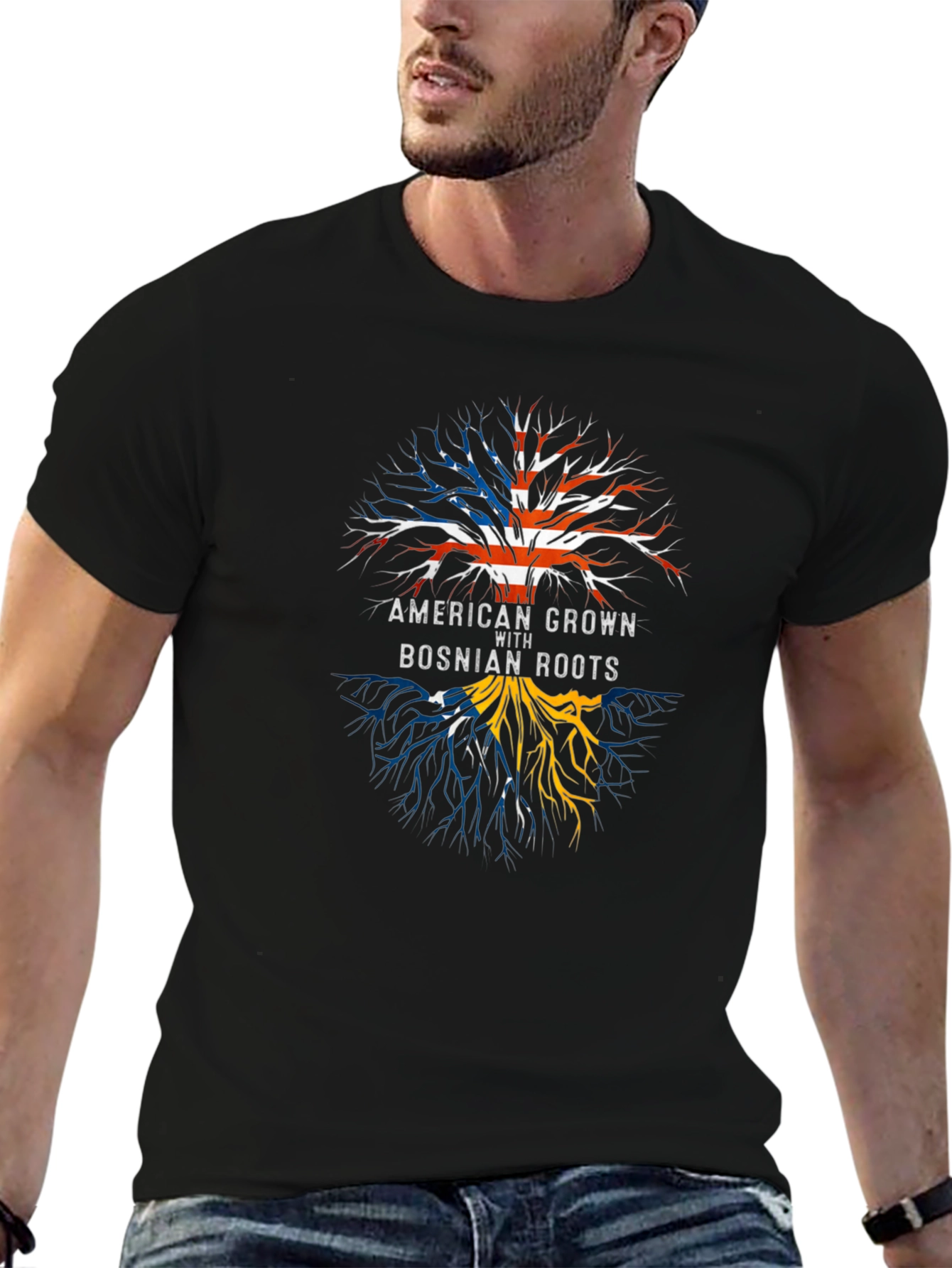 American Grown Bosnian Roots T-Shirt