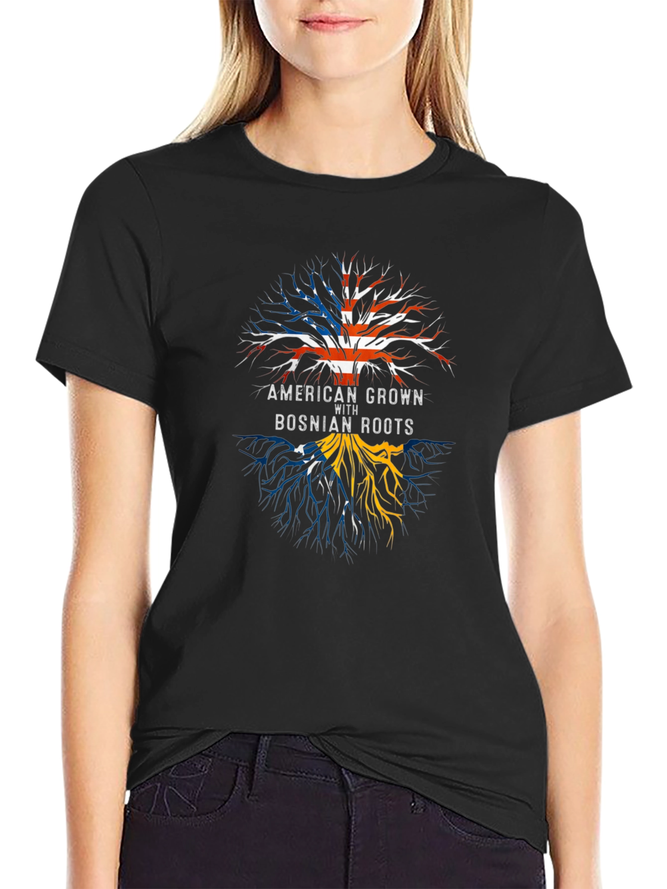 American Grown Bosnian Roots T-Shirt