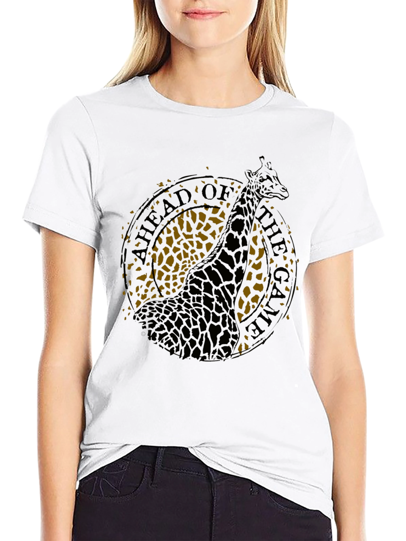 Ahead of the Game Giraffe Graphic Tee
