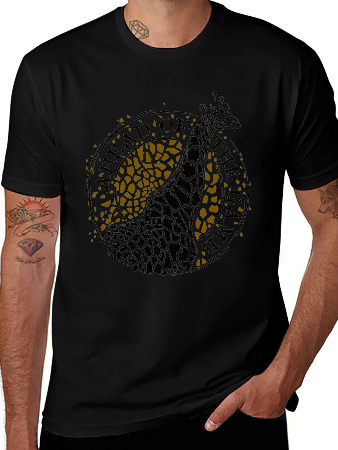 Ahead of the Game Giraffe Graphic Tee