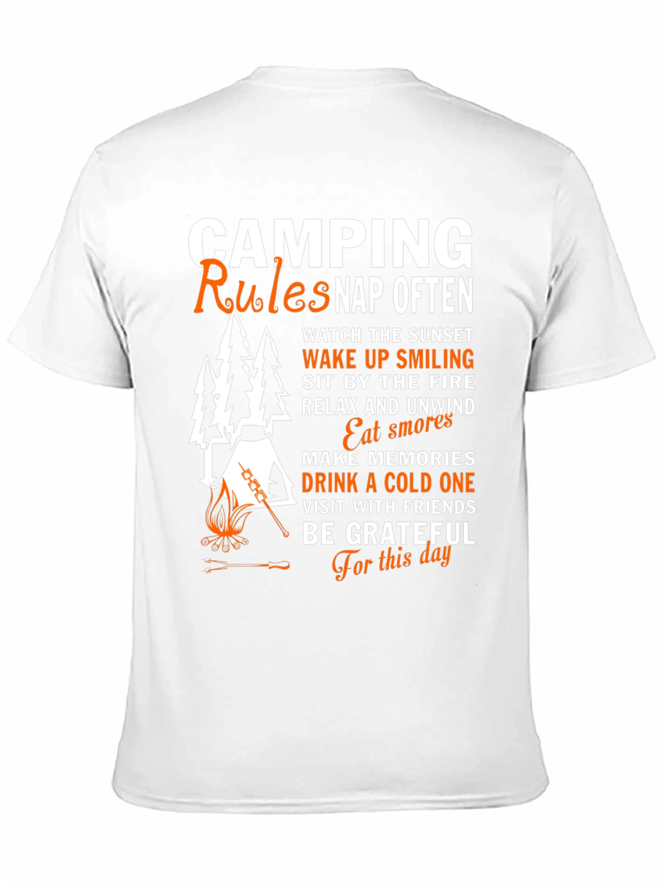 Camping Rules Graphic Tee - Nap Often T-Shirt