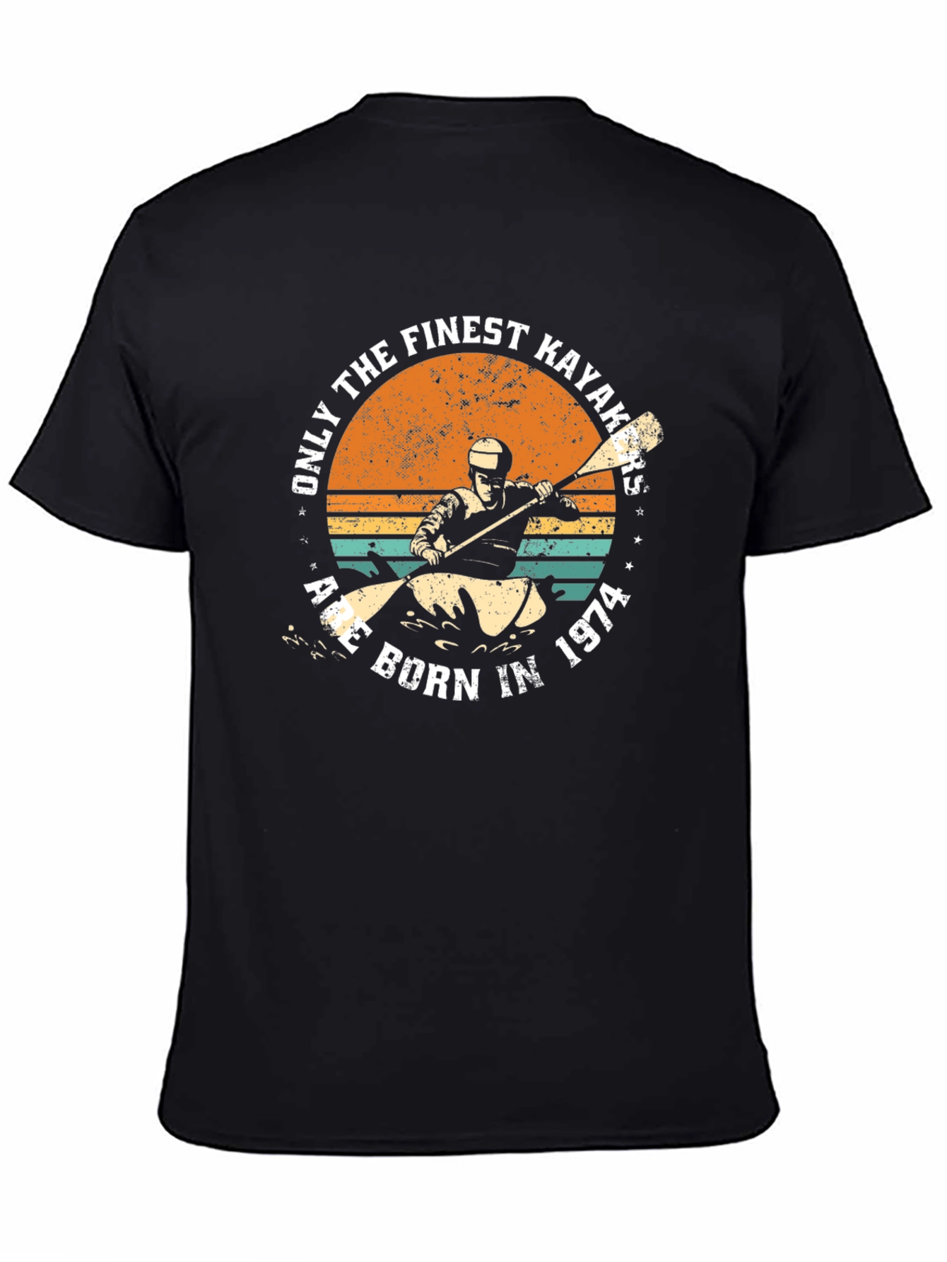 Finest Kayakers Born in 1974 Black T-Shirt