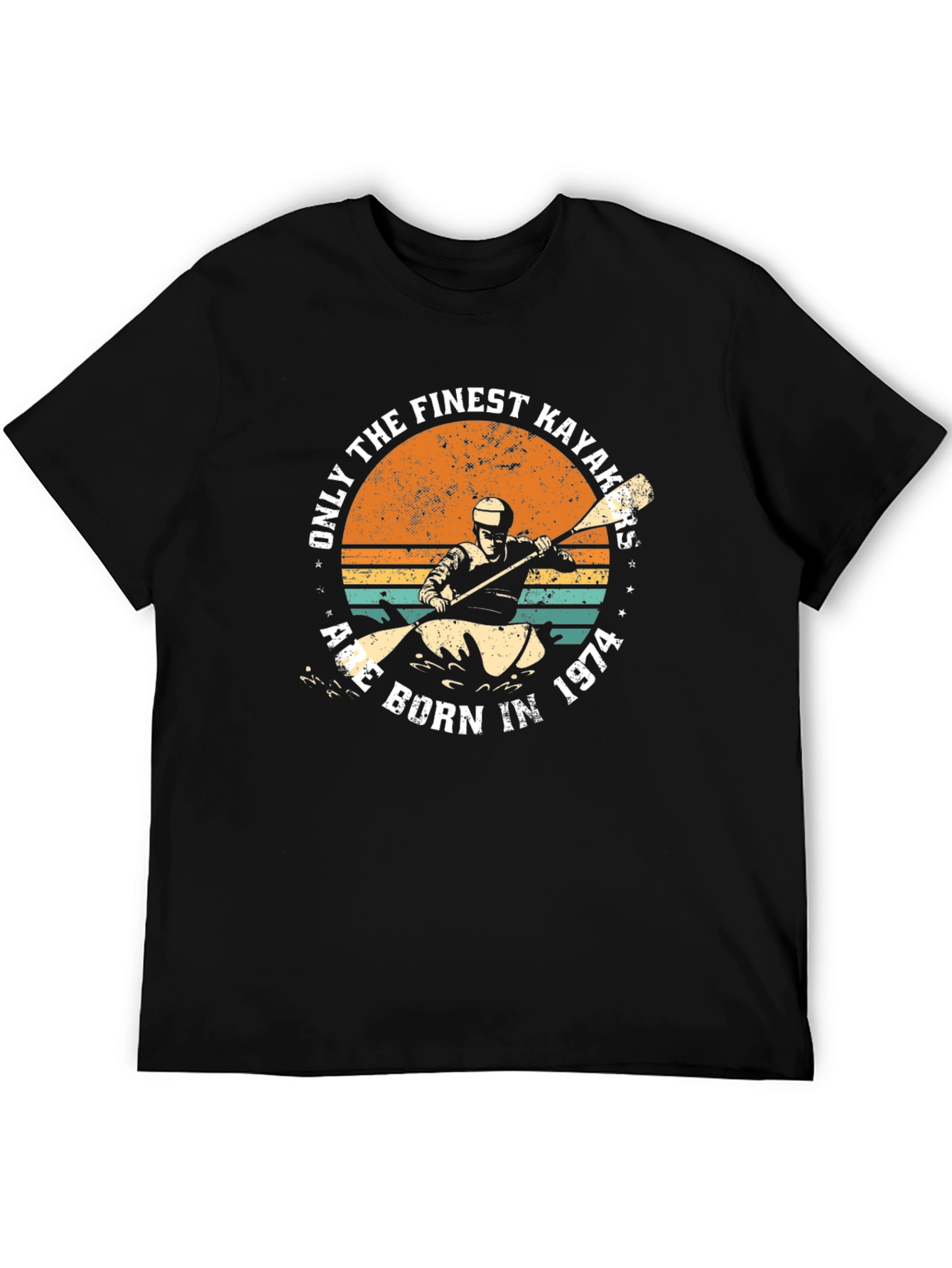 Finest Kayakers Born in 1974 Black T-Shirt